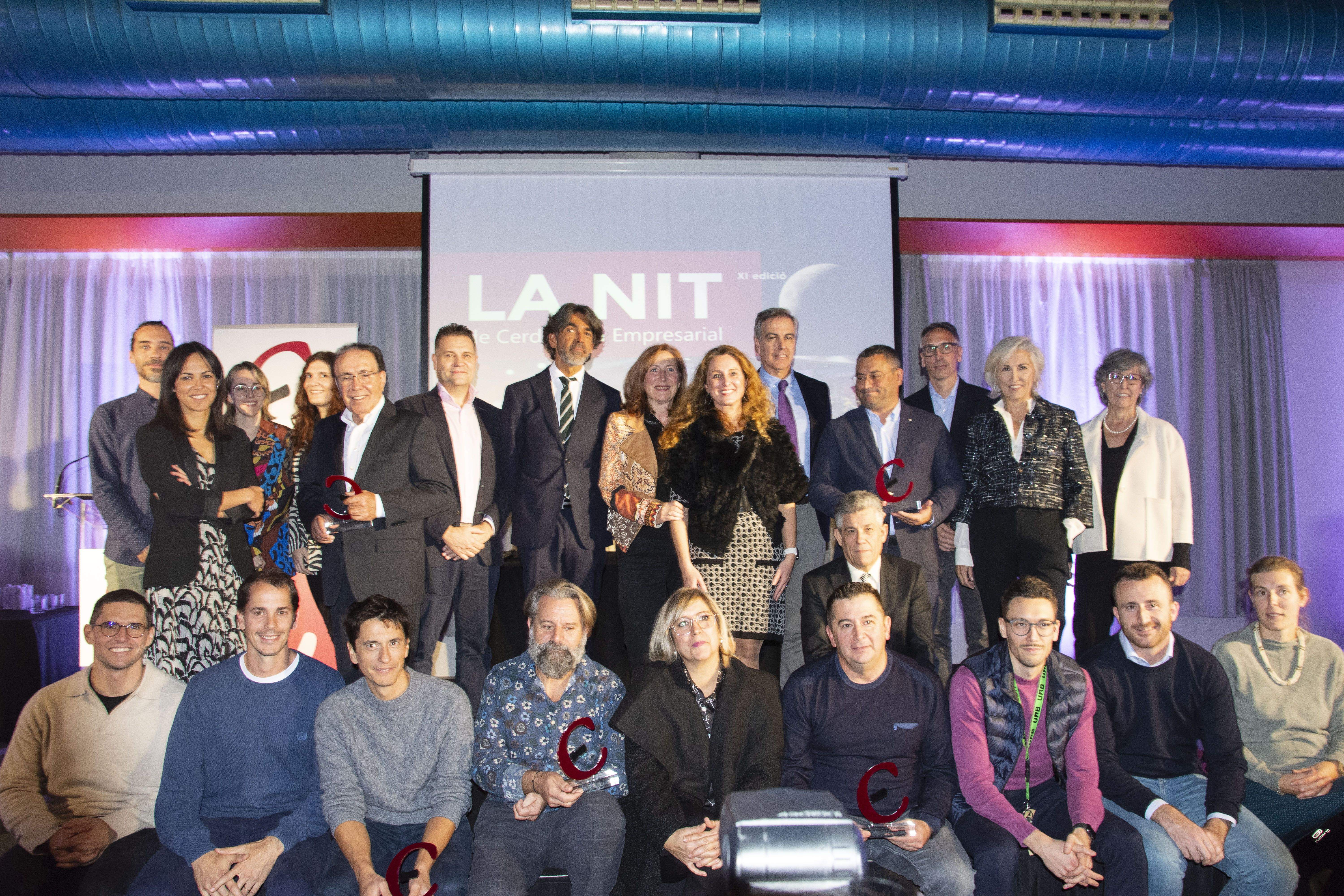Els guanyadors de la nit de Cerdanyola Empresarial. FOTO: Cedida