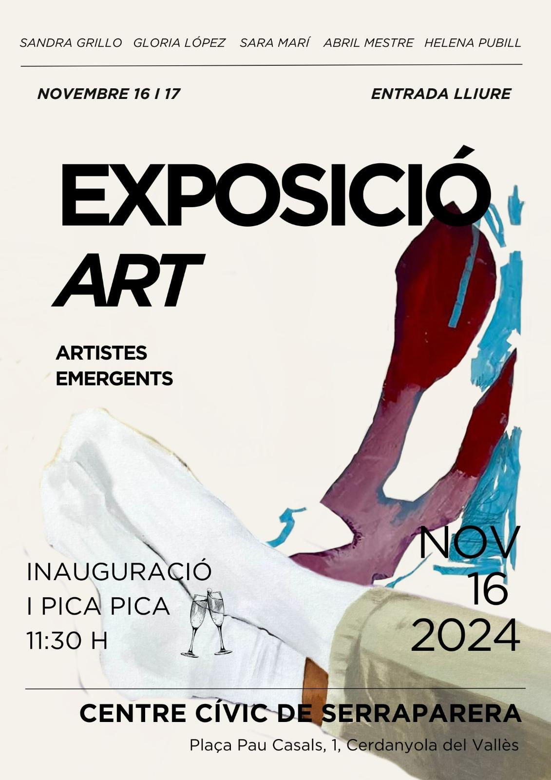 Cartell de l'exposició d'art emergent Cartell de l'exposició d'art emergent