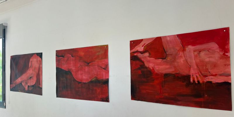 'Artistes emergents', exposició de cinc estudiants de Belles Arts. FOTO: Marc Mata