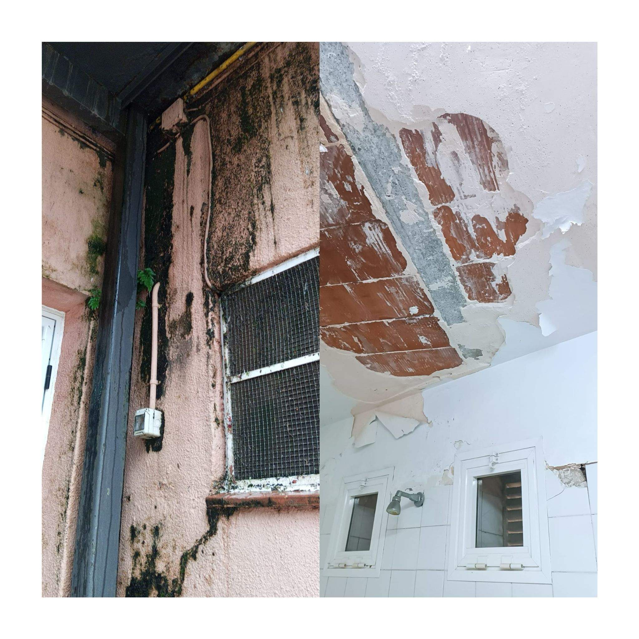 Desperfectes en algunes de les escoles de Cerdanyola. FOTOS: Cedides