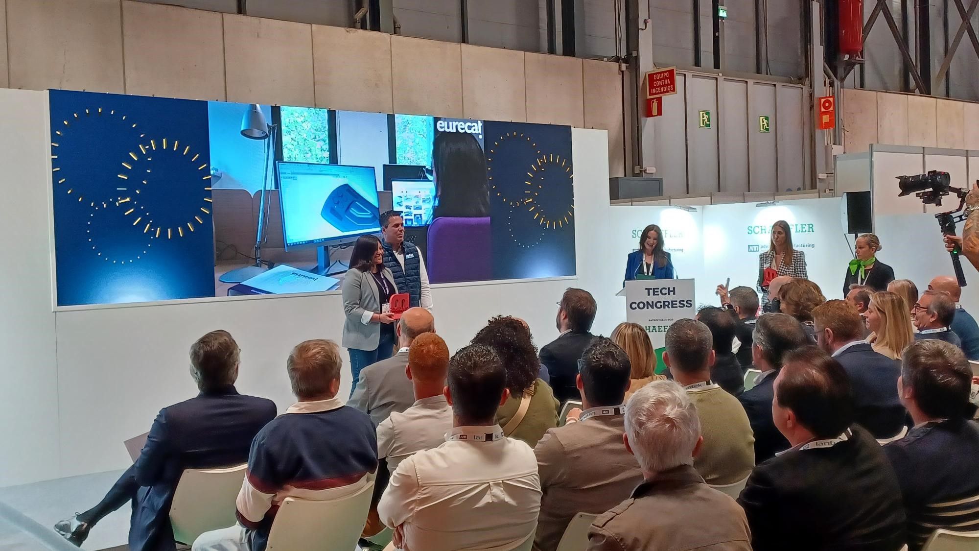 Eurecat ha guanyat el premi a ‘Millor innovació en disseny i desenvolupament de producte’ a la fira Advanced Manufacturing. FOTO: Cedida
