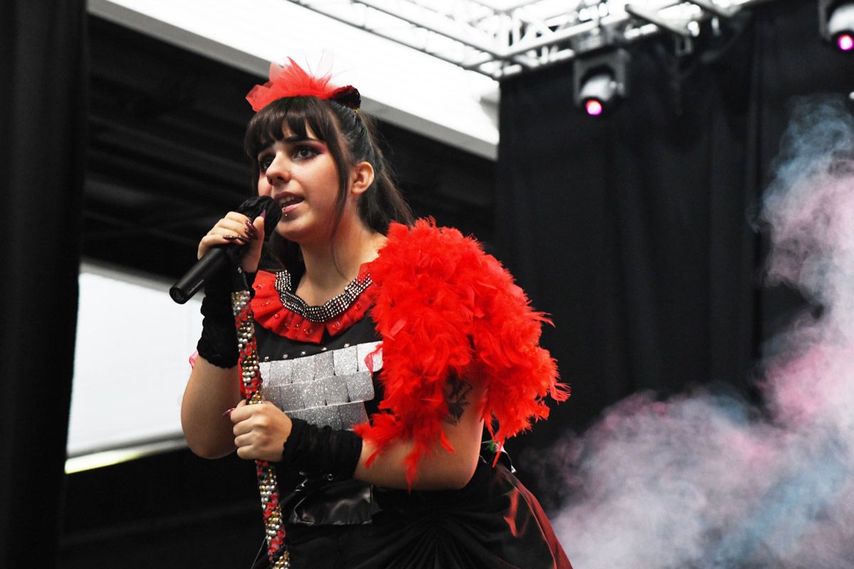 Marta Rueda durant un dels seus concerts. FOTO: Cedida