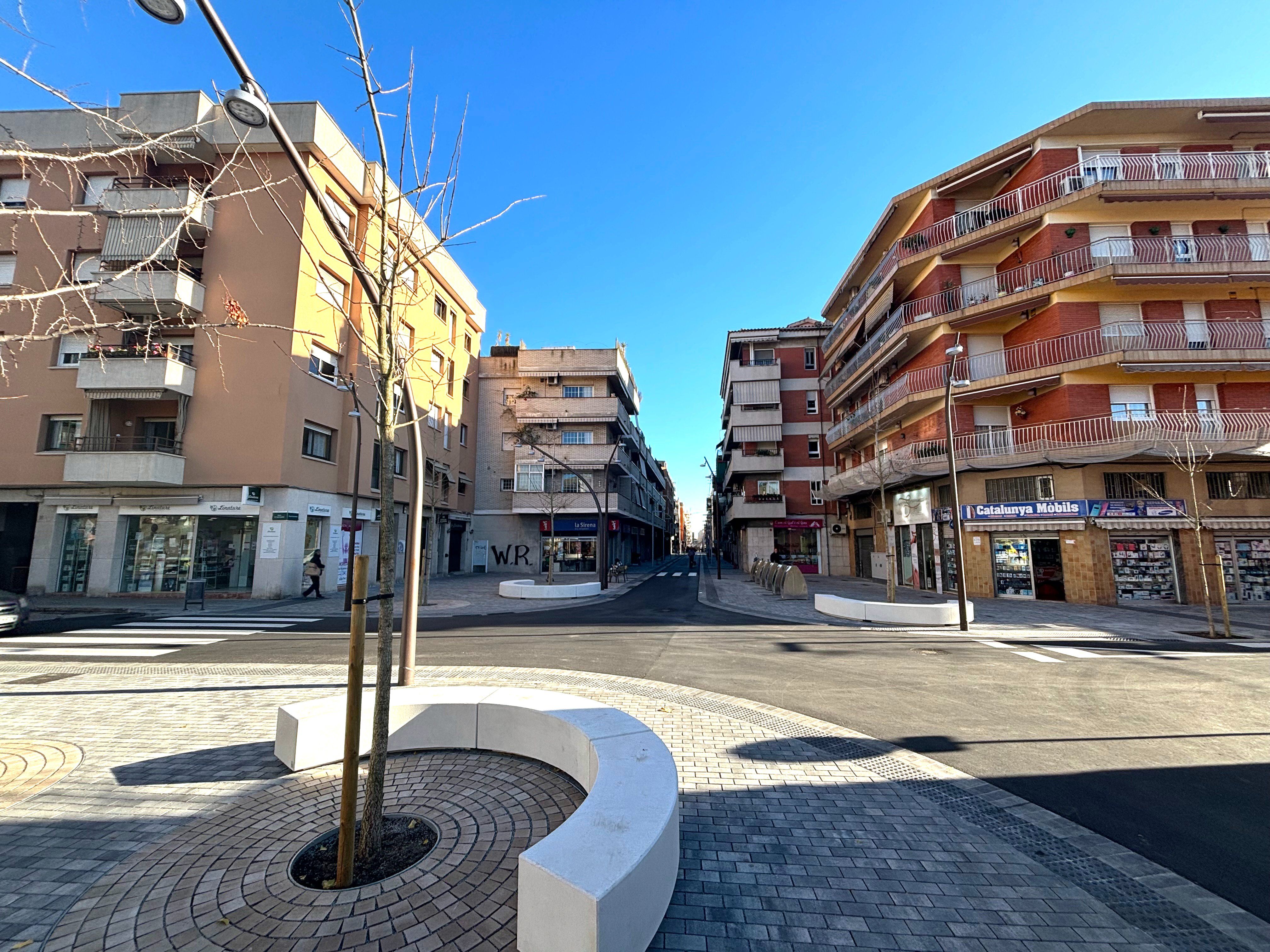La nova cara del carrer Santa Marcel·lina. FOTO: Ajuntament de Cerdanyola