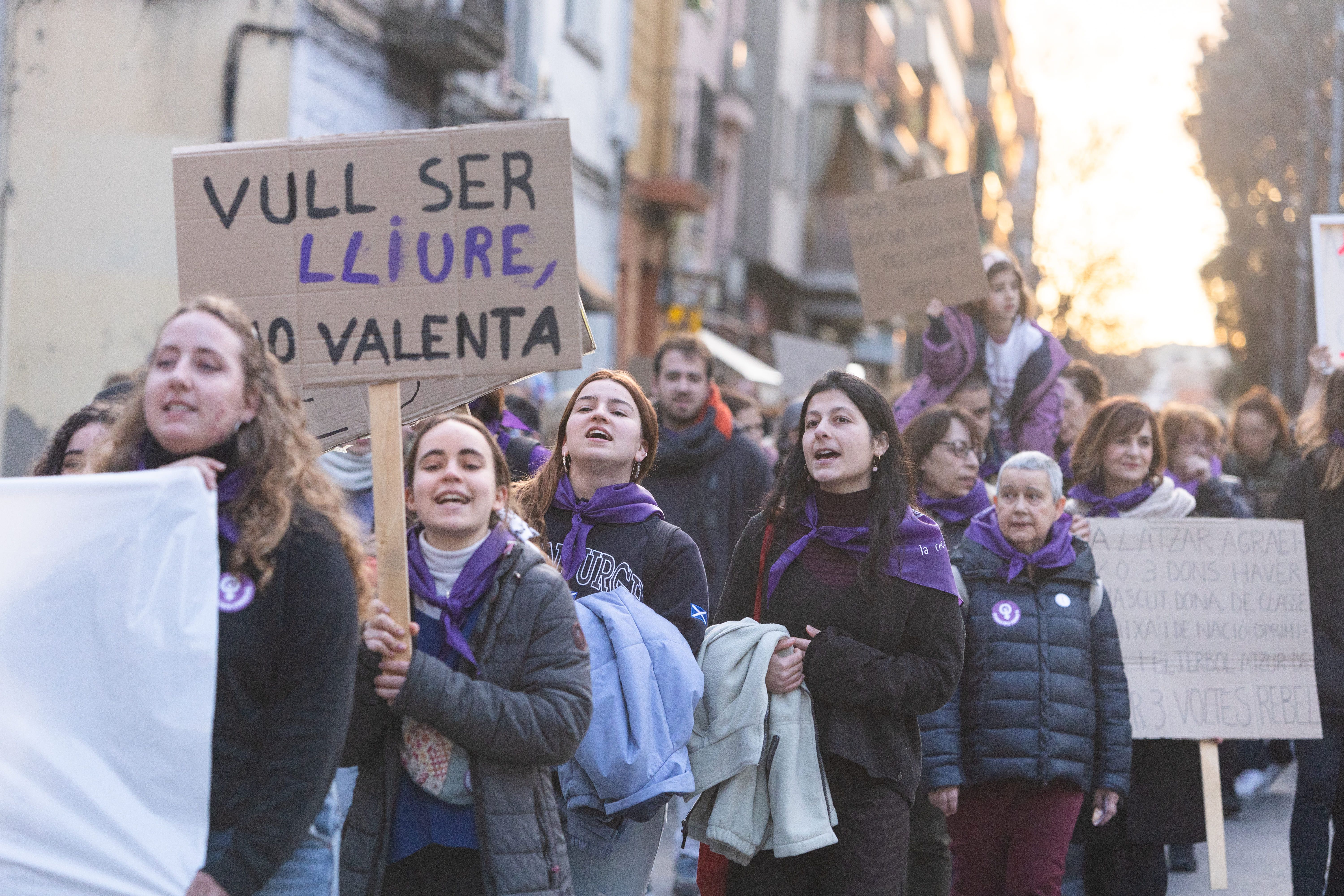 Manifestació pel 8-M. FOTO: Arnau Padilla