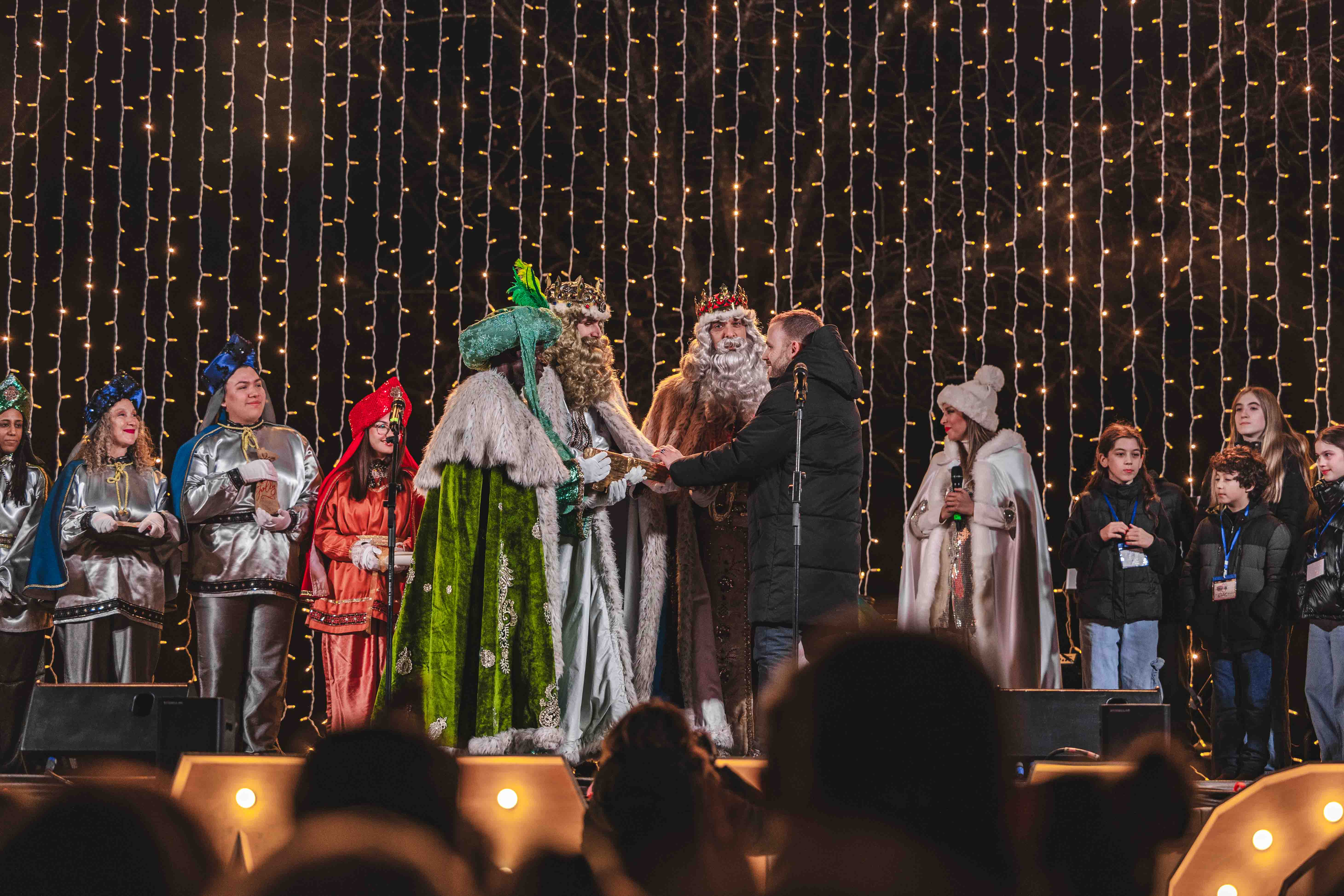 Entrega de la clau màgica als Reis d'Orient el 2024. FOTO: Arnau Padilla