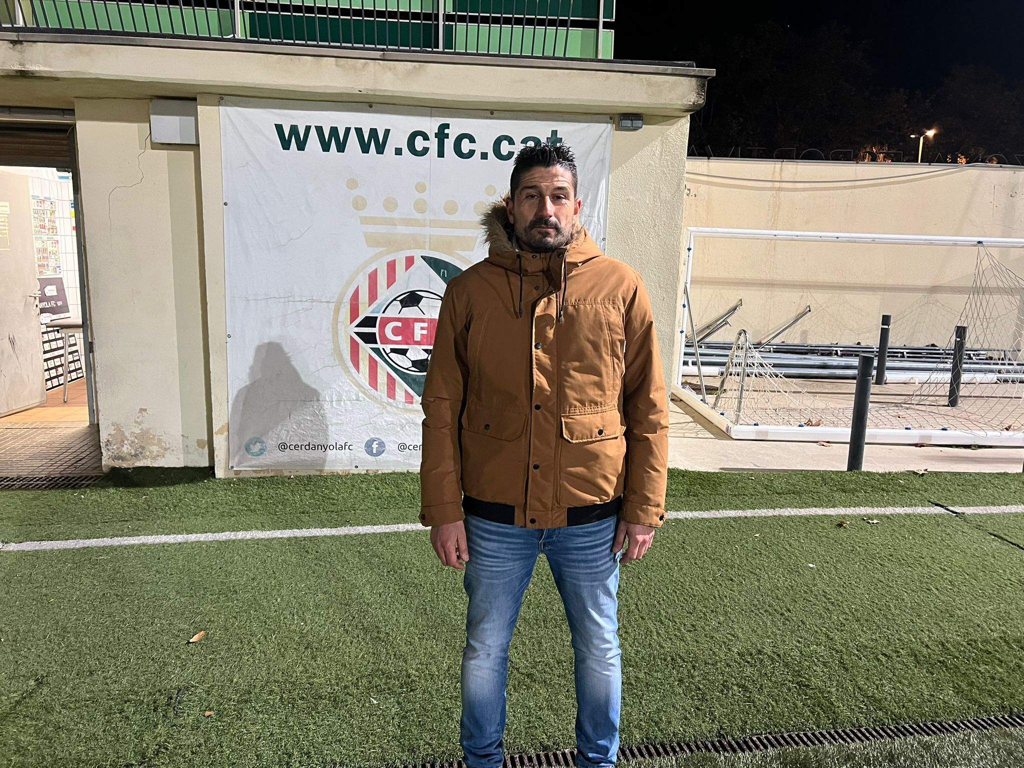 Santi Álvarez, entrenador del primer equip masculí del Cerdanyola FC. FOTO: Marc Mata (Arxiu)