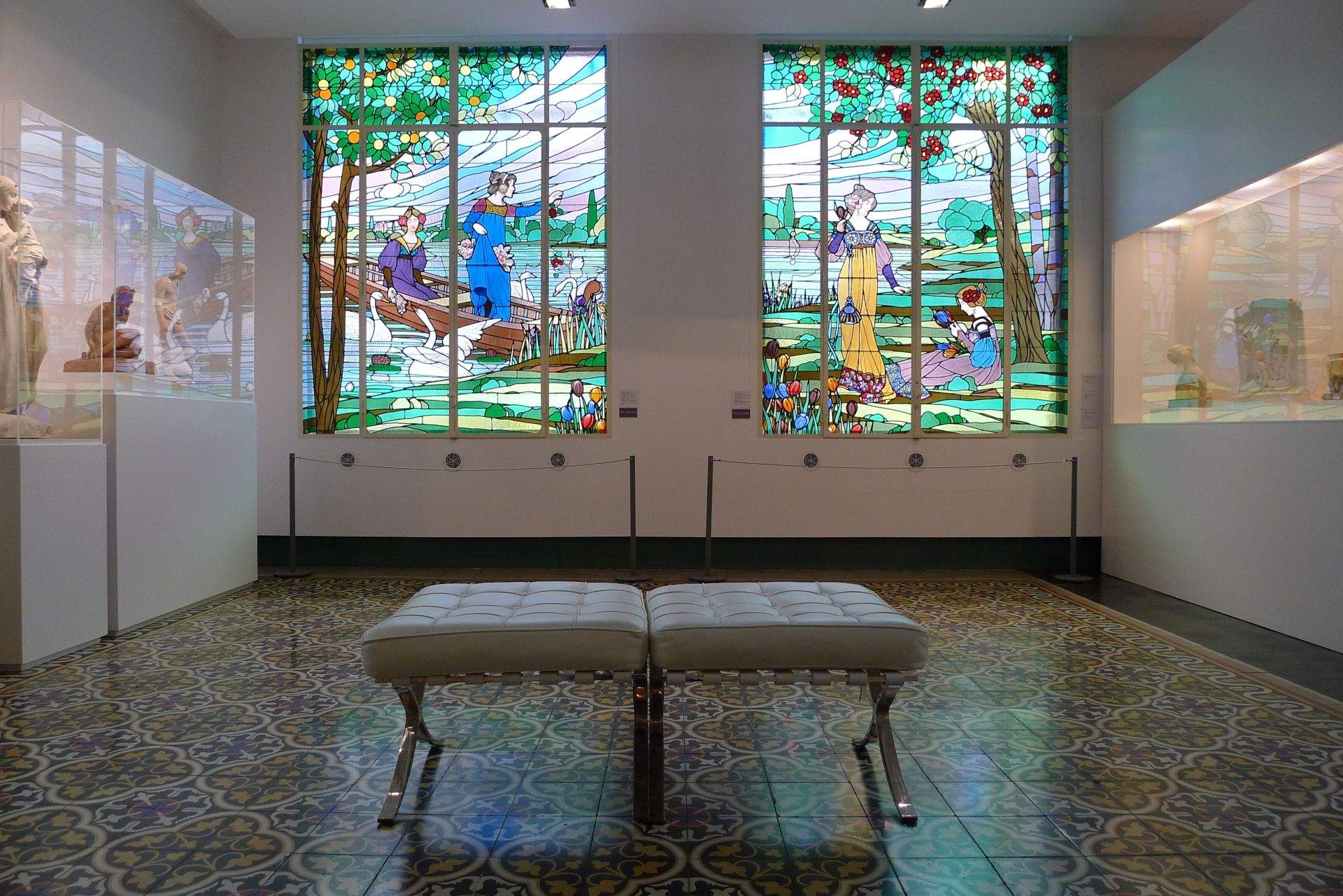 Vitralls del Museu d'Art de Cerdanyola. FOTO: Ajuntament