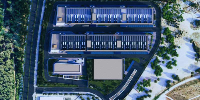 Visió aèria del que serà el Data Center més gran de Catalunya situat al Parc de l'Alba. FOTO: Panattoni Visió aèria del que serà el Data Center més gran de Catalunya situat al Parc de l'Alba. FOTO: Panattoni