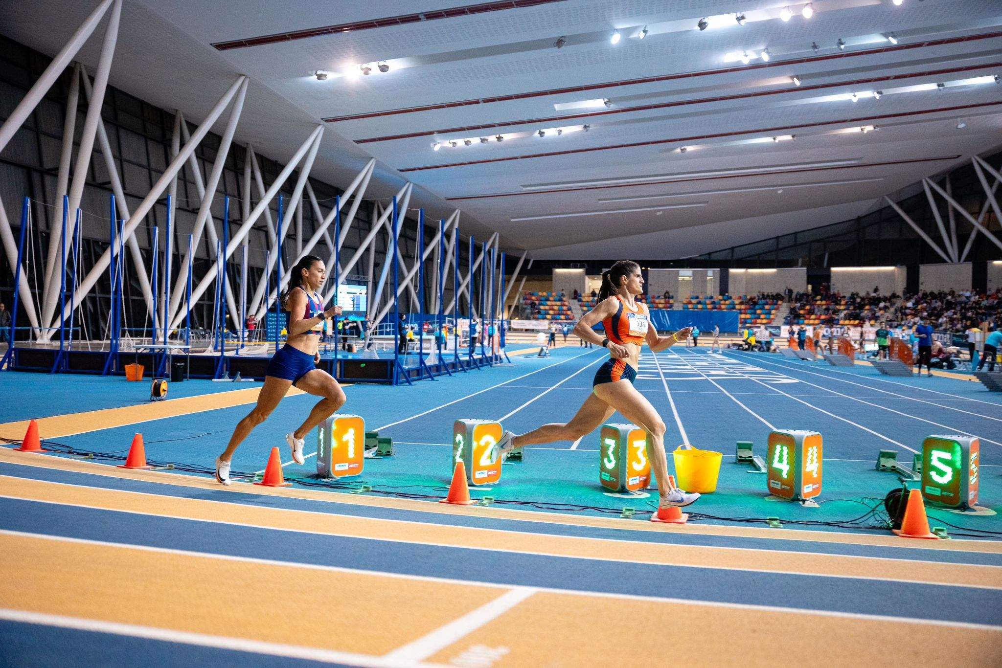 Laura Bou en el Campionat de Catalunya d'Atletisme Indoor. FOTO: Cedida