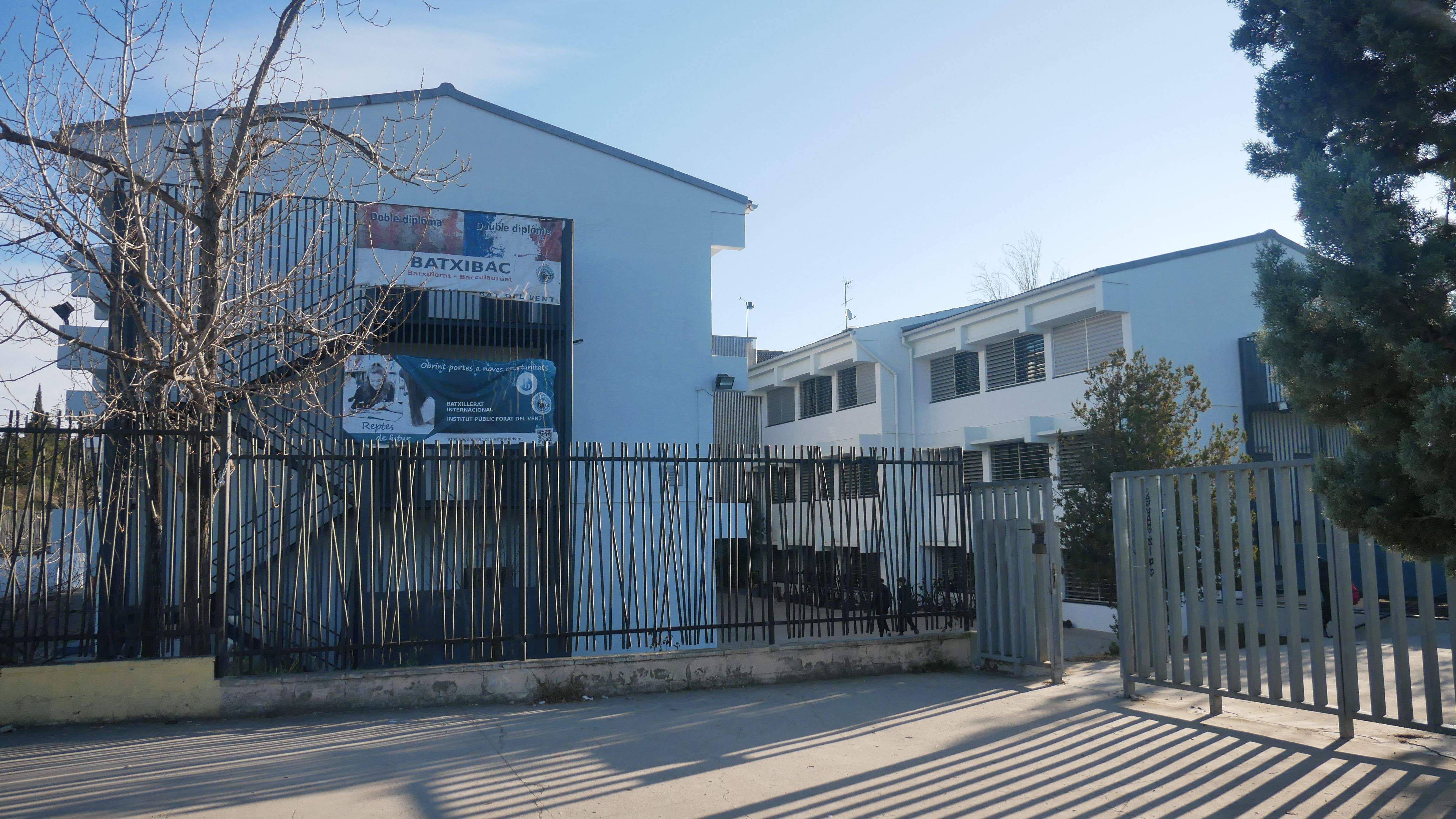 Exterior de l'Institut Forat del Vent. FOTO: Cedida