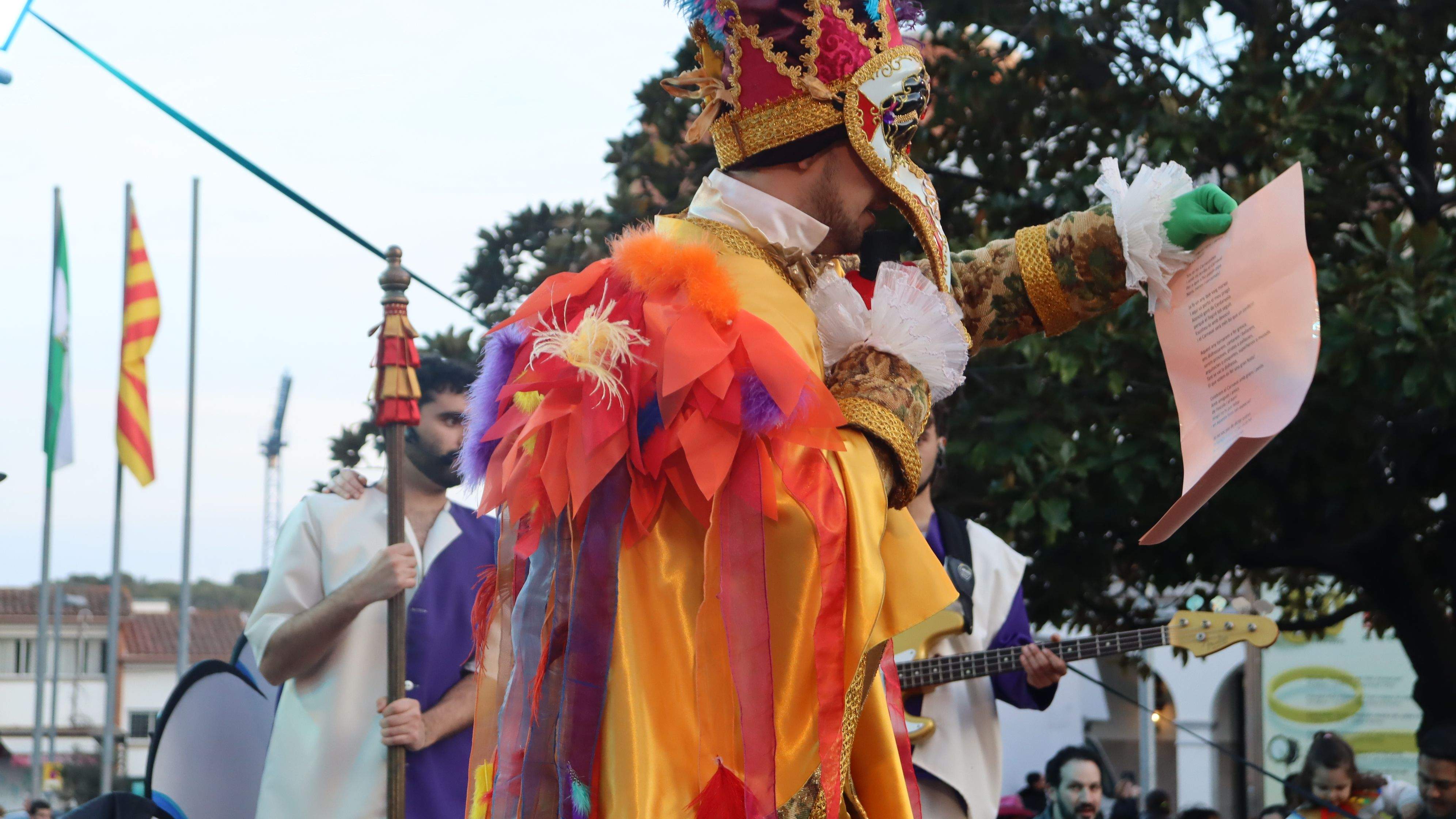 La benvinguda del Rei Carnestoltes dona el tret de sortida al Carnaval 2025. FOTO: Marc Mata