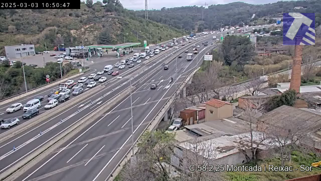 Imatge de la C-58 a l'alçada de Montcada i Reixac. FOTO: Trànsit