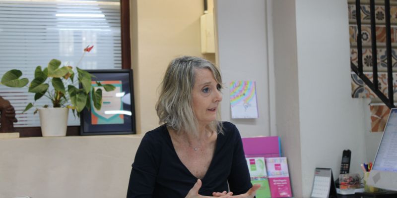 Lamb ens explica que la dificultat més gran que s'ha trobat és la conciliació familiar. FOTO: Guillem Barrera Lamb ens explica que la dificultat més gran que s'ha trobat és la conciliació familiar. FOTO: Guillem Barrera