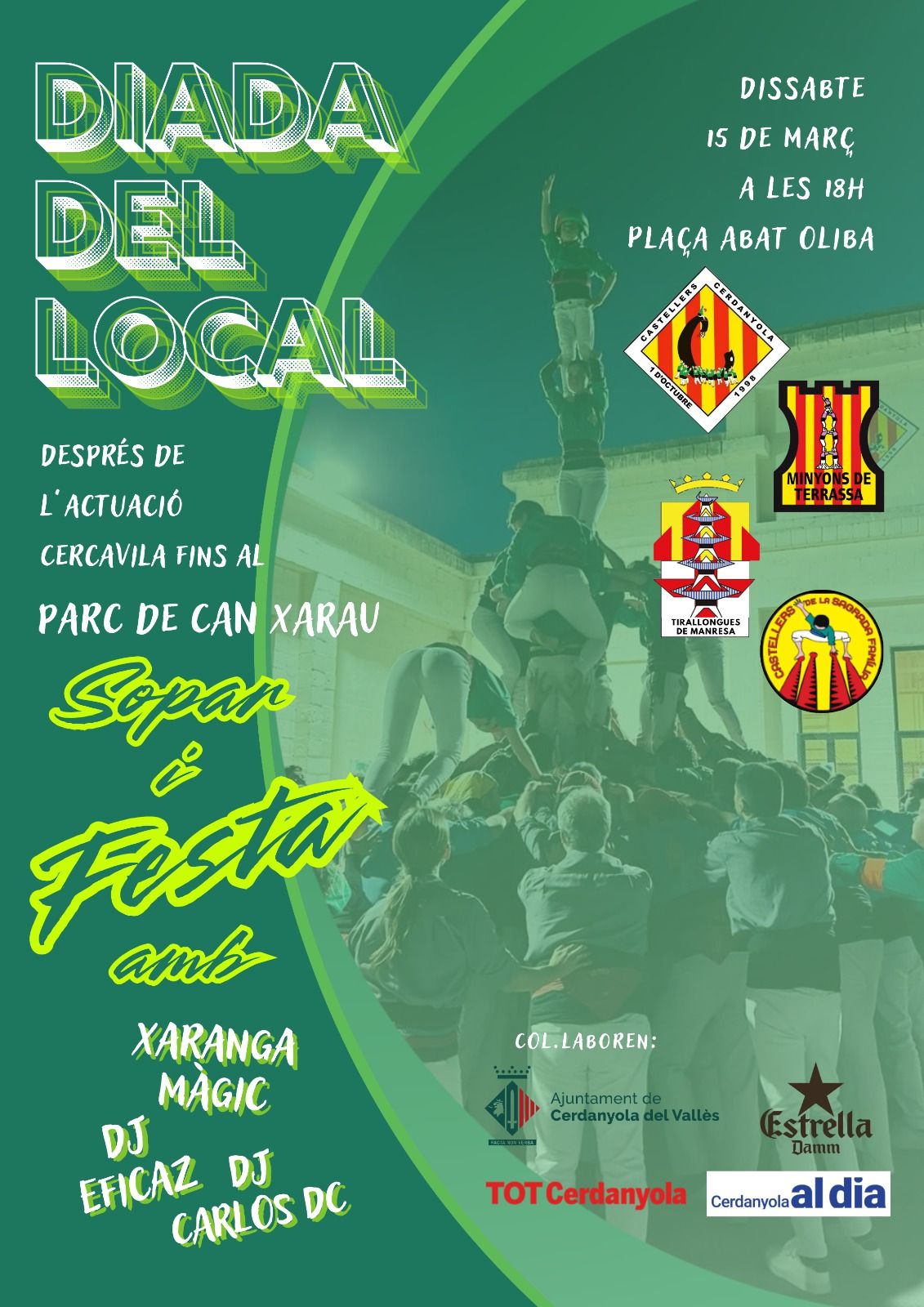 Cartell Diada del Local organitzada per la Colla Castellera de Cerdanyola Cartell Diada del Local organitzada per la Colla Castellera de Cerdanyola