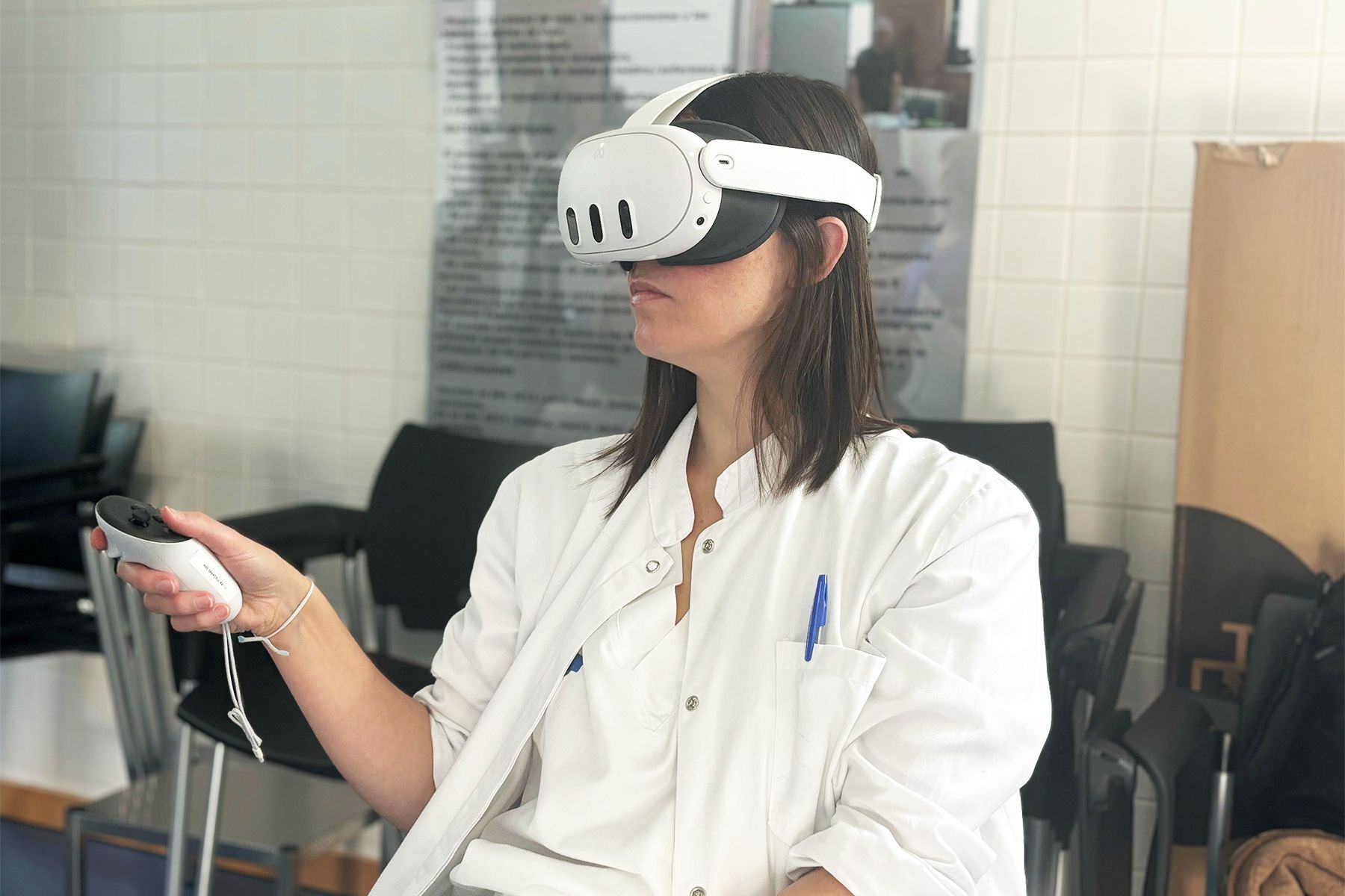 Un programa de realitat virtual millora el benestar emocional dels sanitaris de l’atenció primària. FOTO: Hospital Parc Taulí