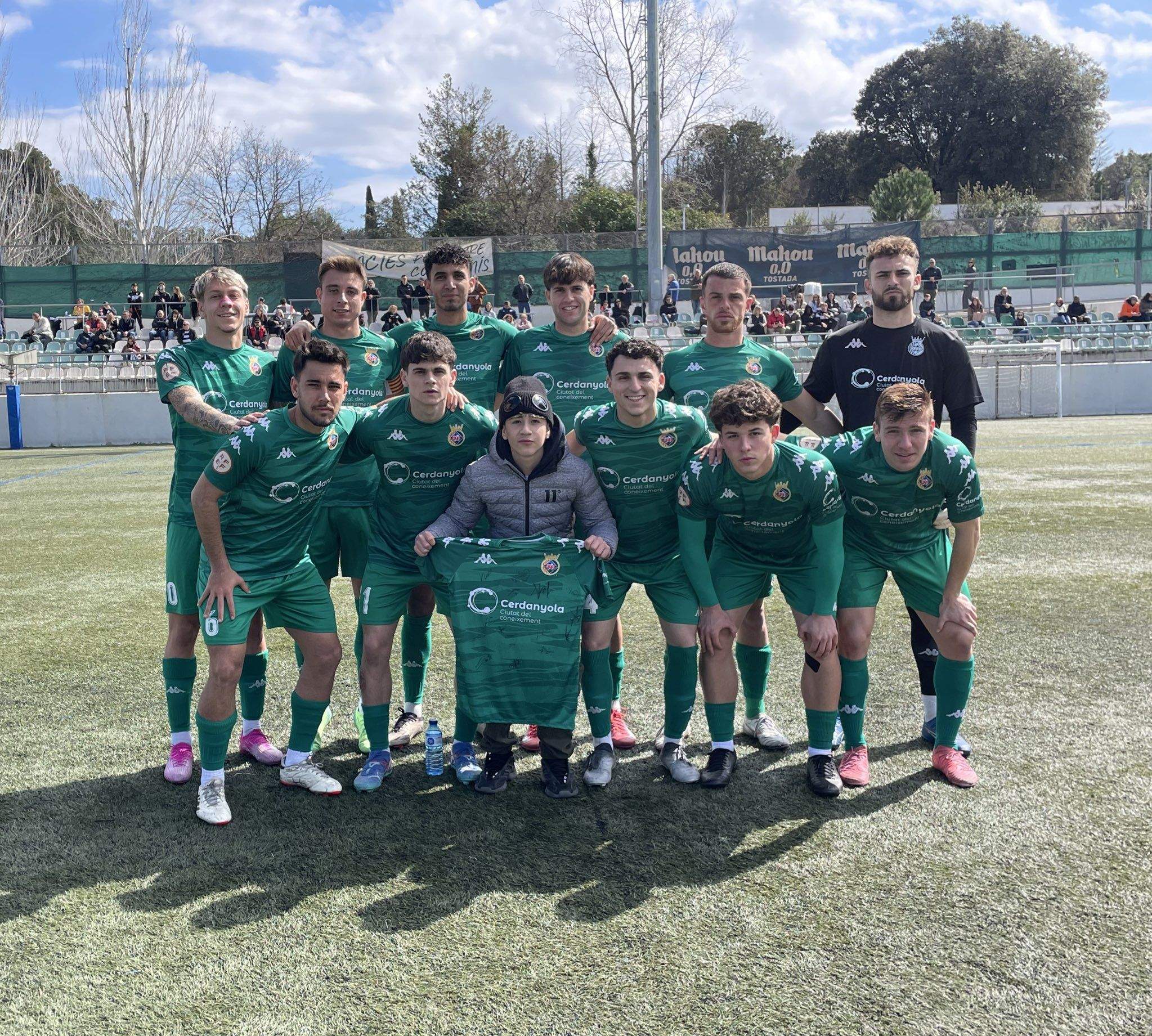 El  Cerdanyola FC aconsegueix sumar aquell punt que tant es resistia. FOTO: Cerdanyola FC