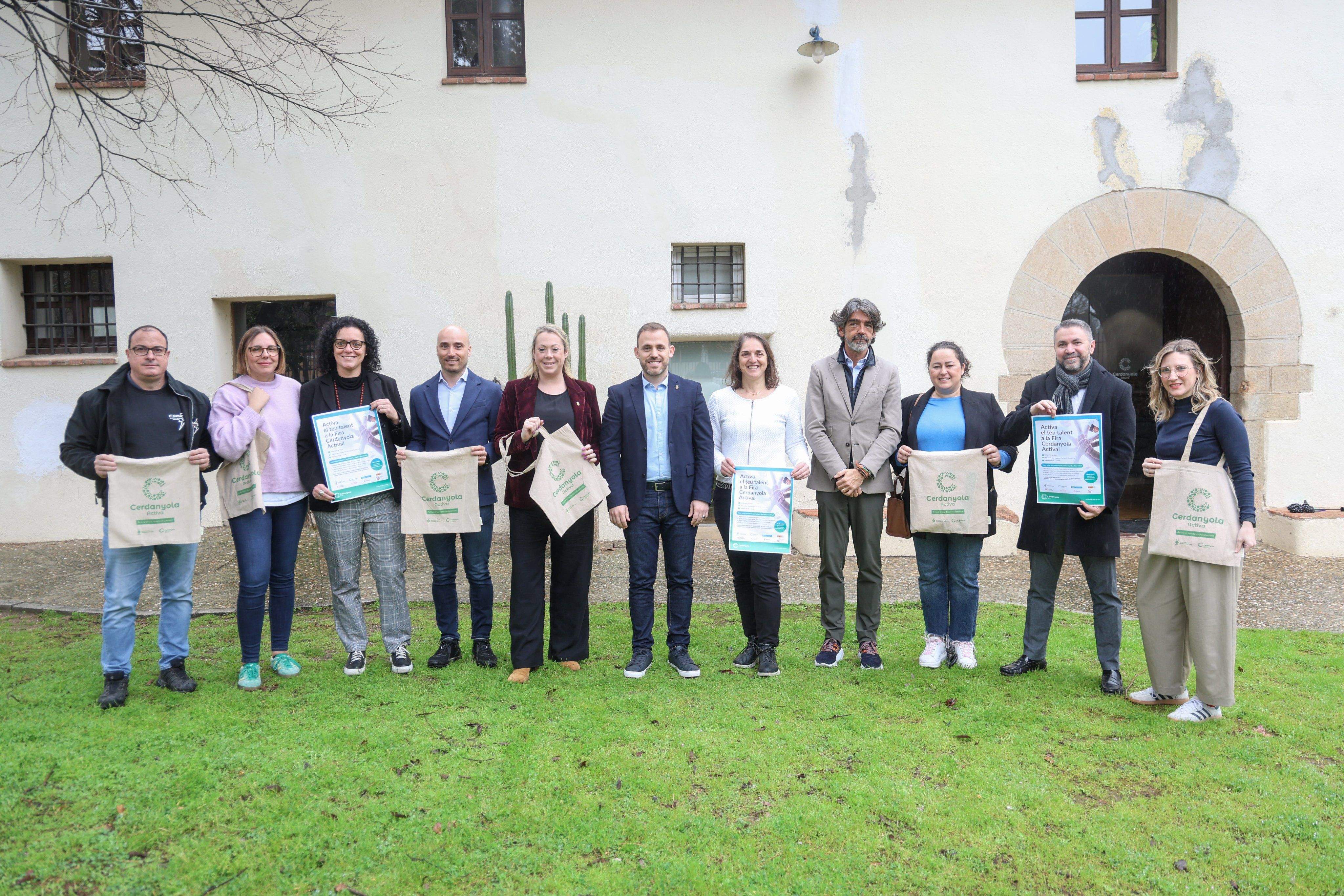 Roda de premsa de la 1a Fira de Cerdanyola Activa. FOTO: Núria Puentes (Ajuntament)
