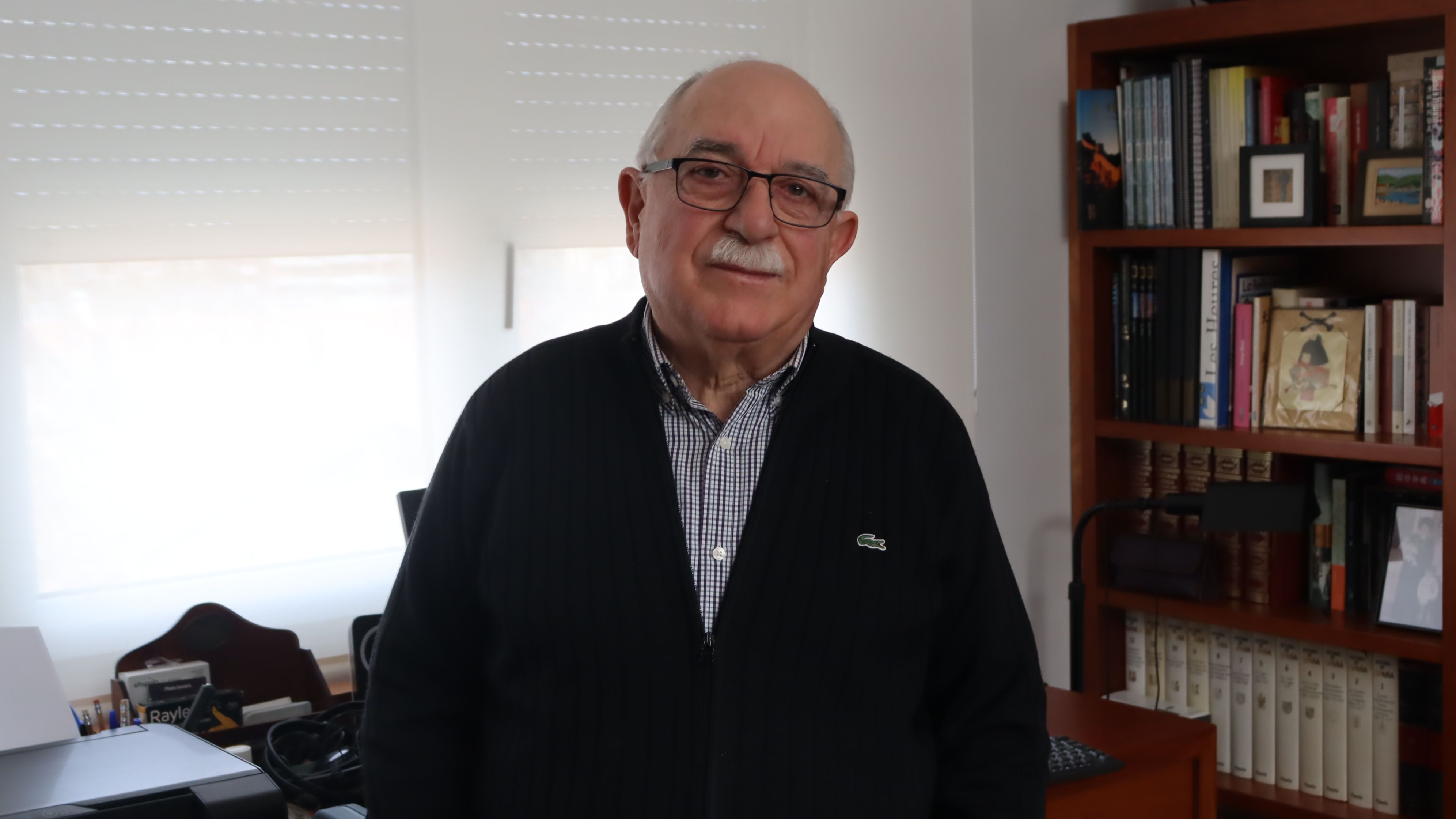 Parlem amb l'historiador Ramon Martos. FOTO: Marc Mata 