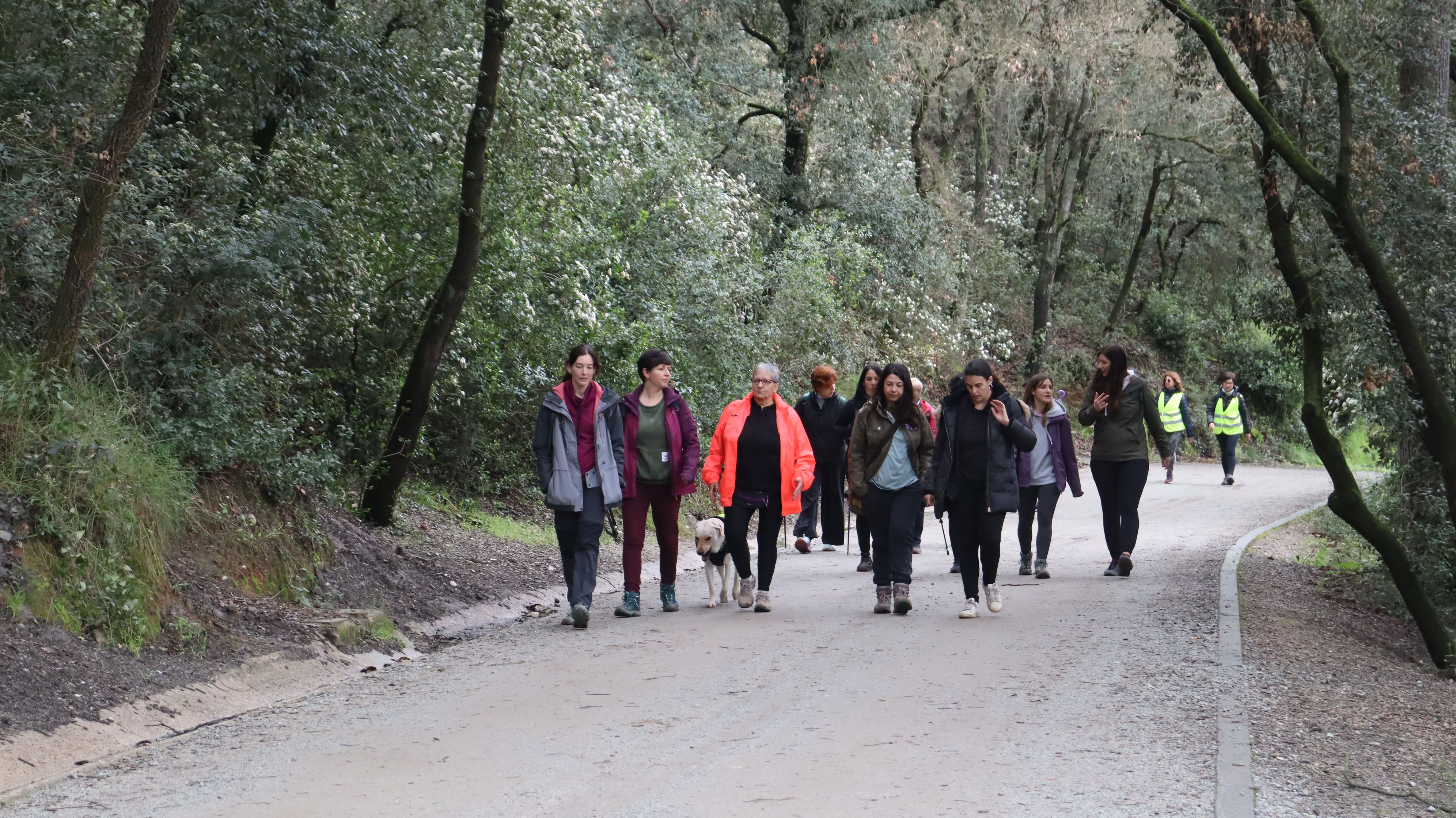 Cerdanyola torna a gaudir de la Caminada Feminista malgrat l'amenaça de pluja. FOTO: Marc Mata