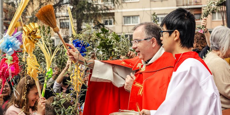 Benedicció de Rams. FOTO: Arnau Padilla