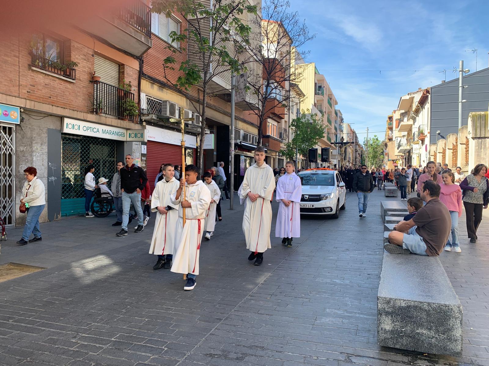 Pas de la processó al carrer de Sant Ramon