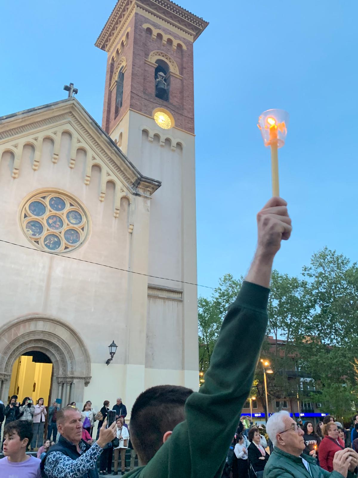 Mostres de devoció a l'esglèsia de Sant Martí