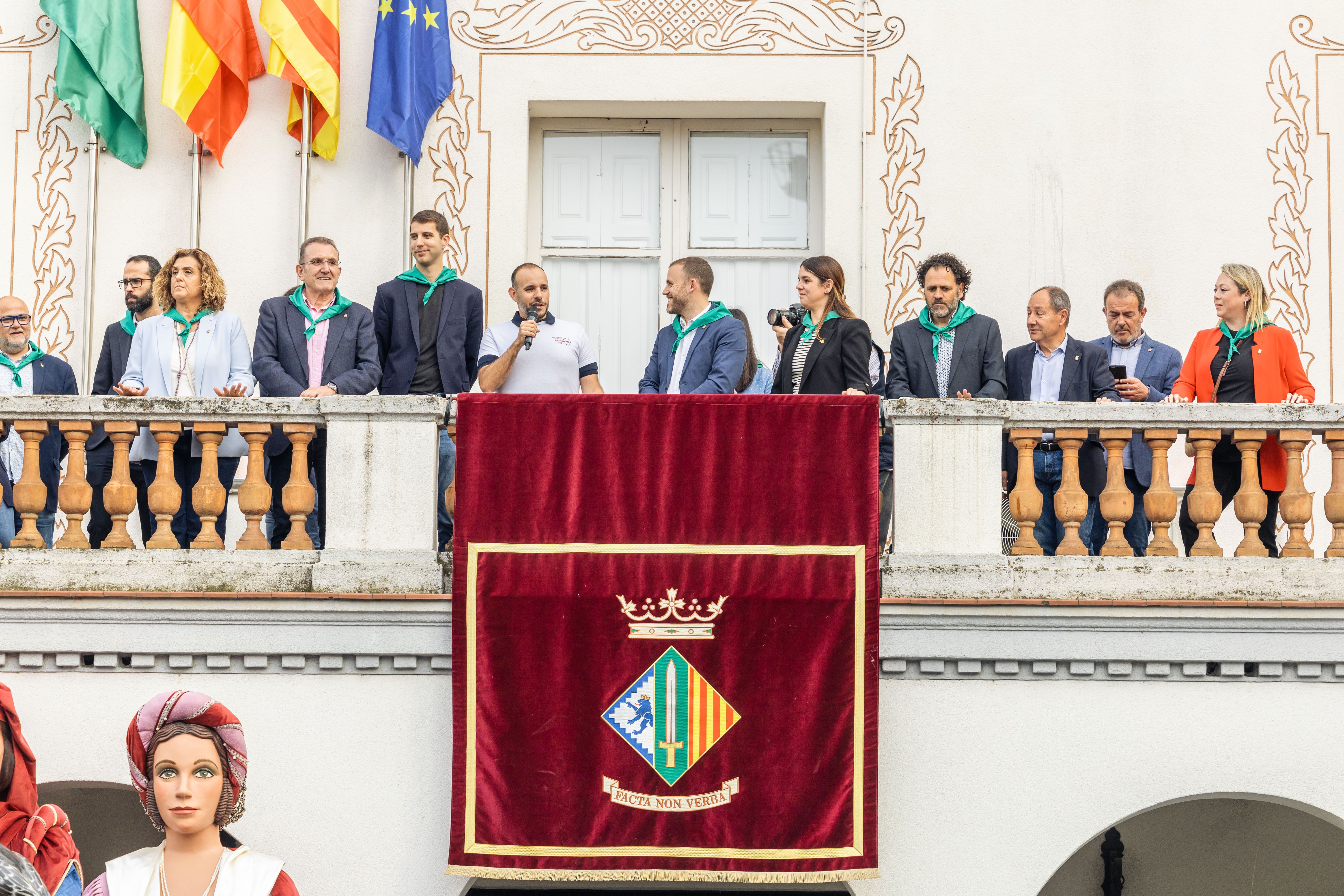 Hector Fornés, president de l'Agrupació Cultural Sardanista. L'entitat ha estat encarregada de pregonar les festes FOTO: Arnau Padilla