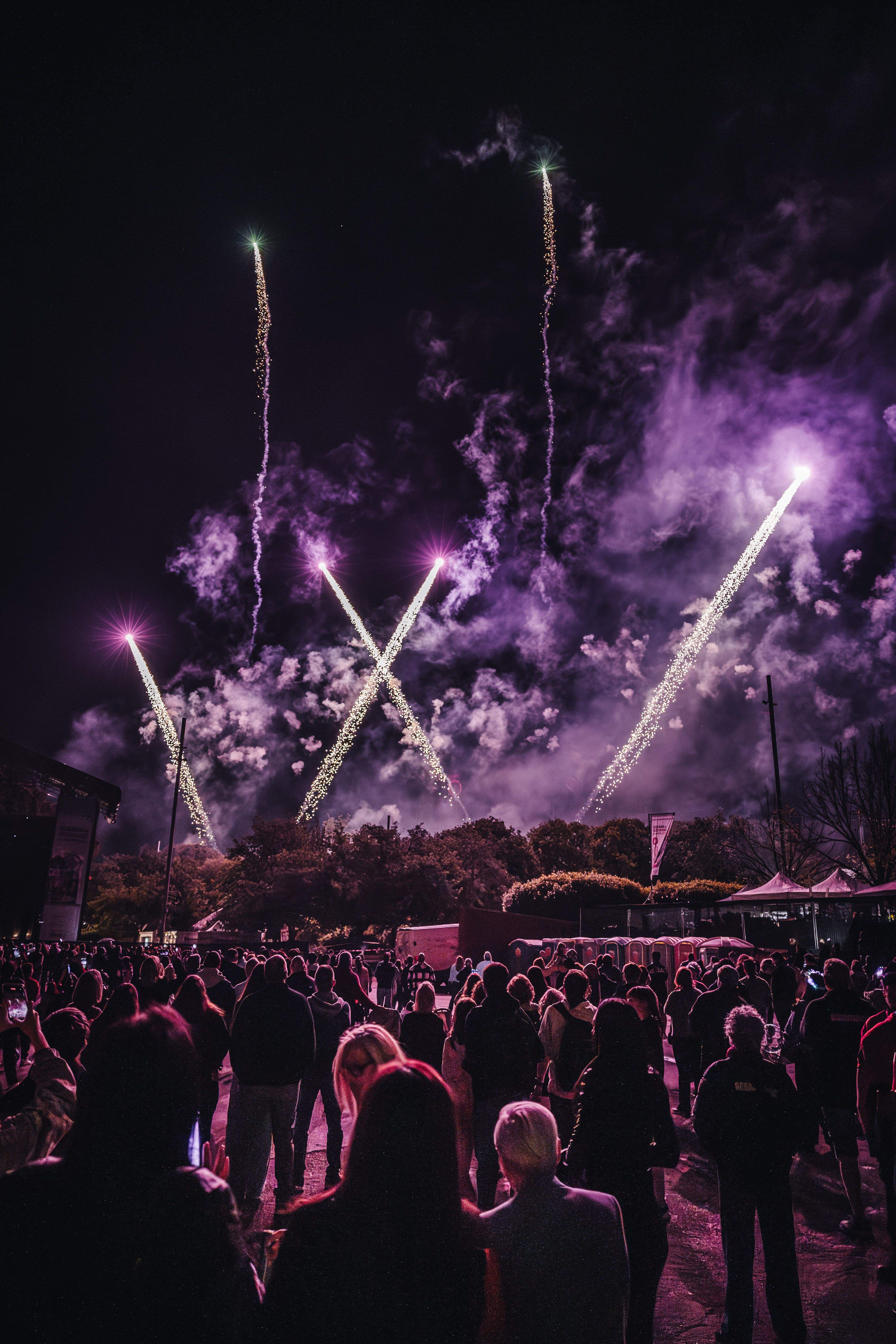 Espectacle piromusical, divendres, al Parc del Turonet. FOTO: Arnau Padilla