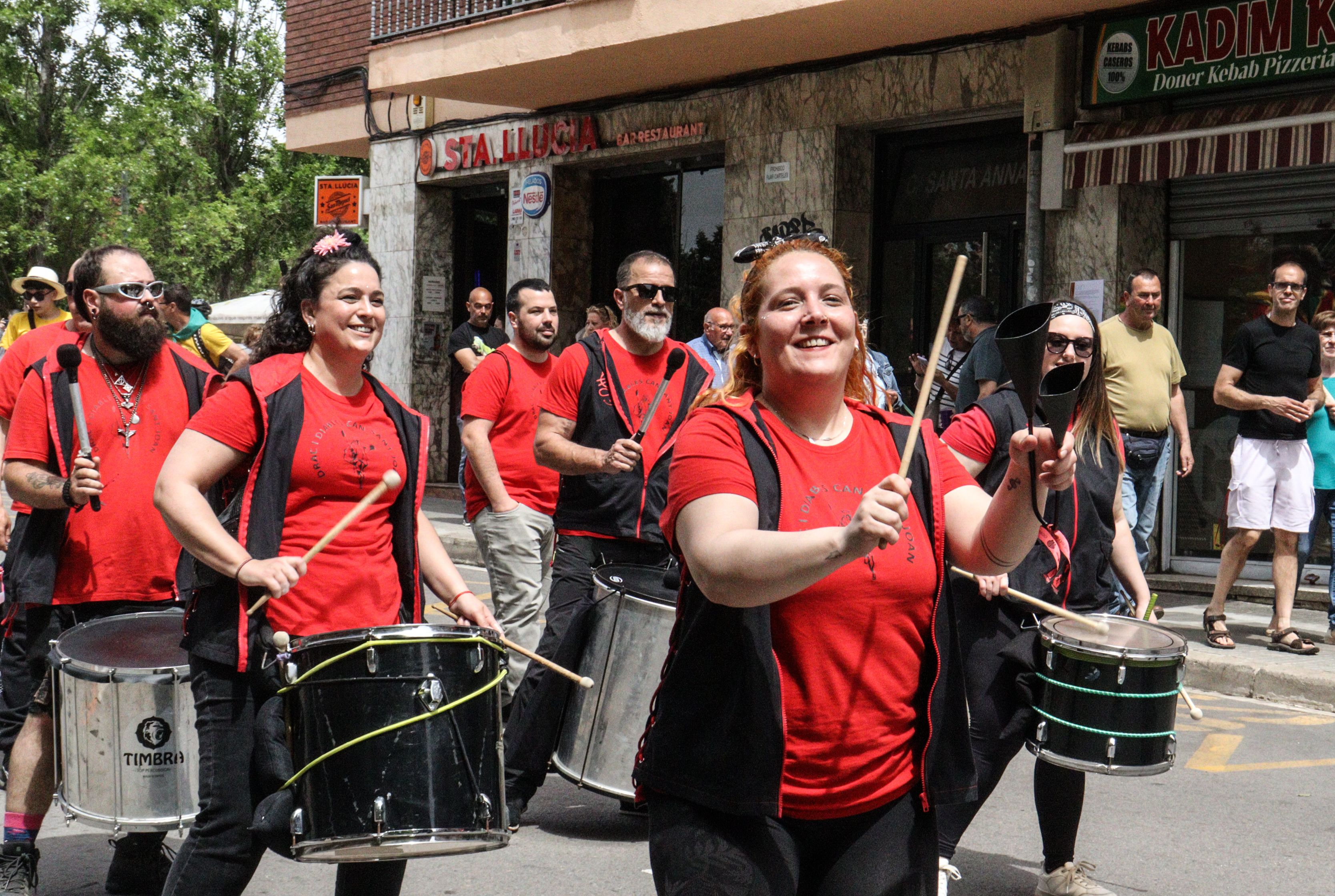 Cercavila de les Bèsties de Foc: Timbals i tambors. FOTO: Marc Mata