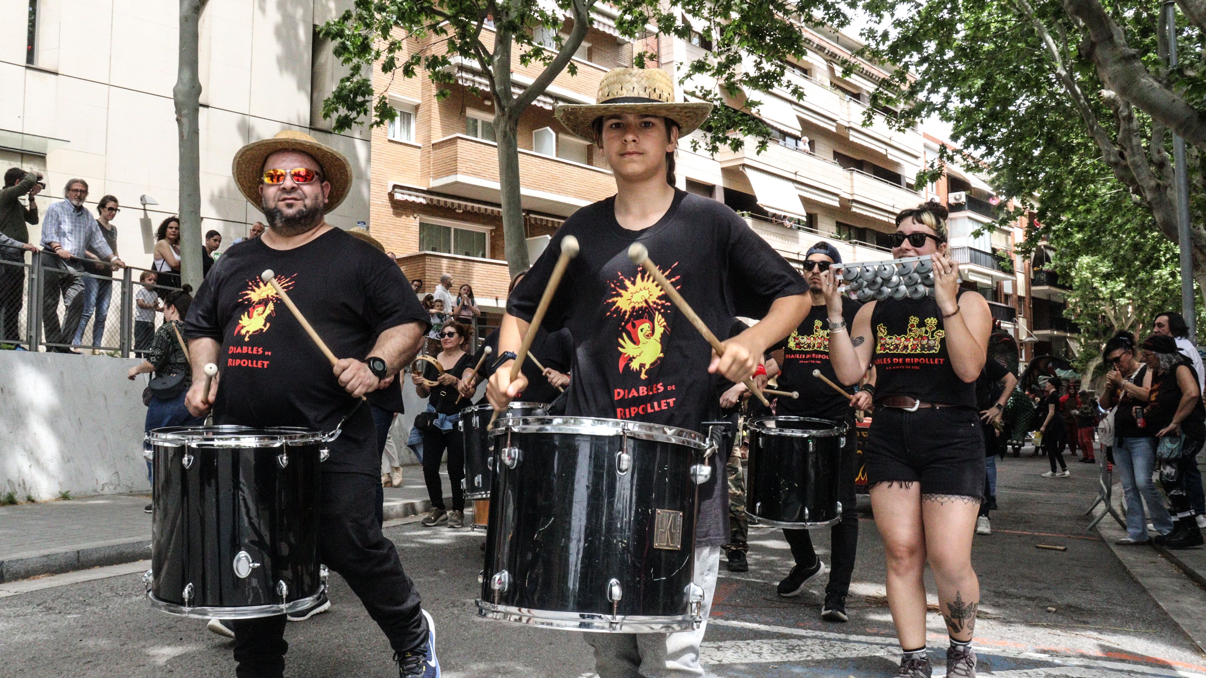 Cercavila de les Bèsties de Foc: Timbals i tambors. FOTO: Marc Mata