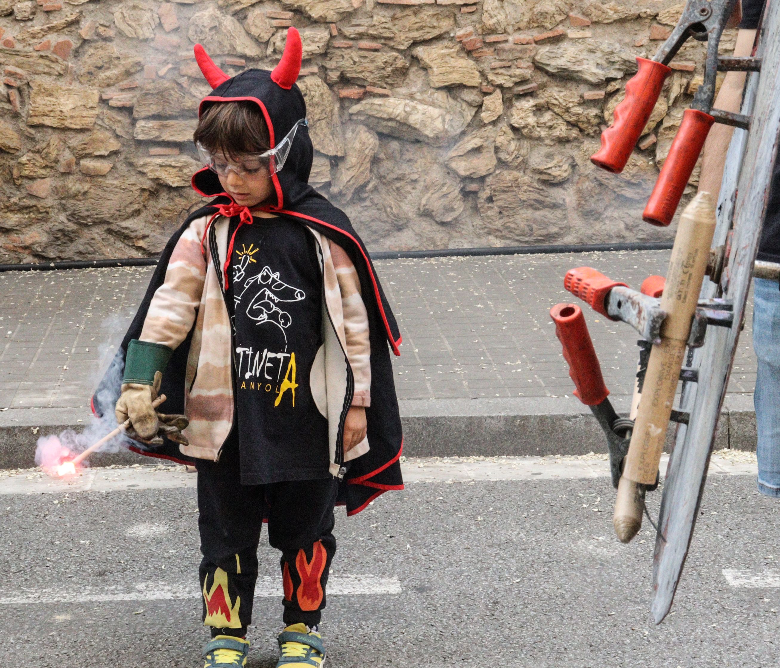 Cercavila de les Bèsties de Foc: petit diable. FOTO: Marc Mata