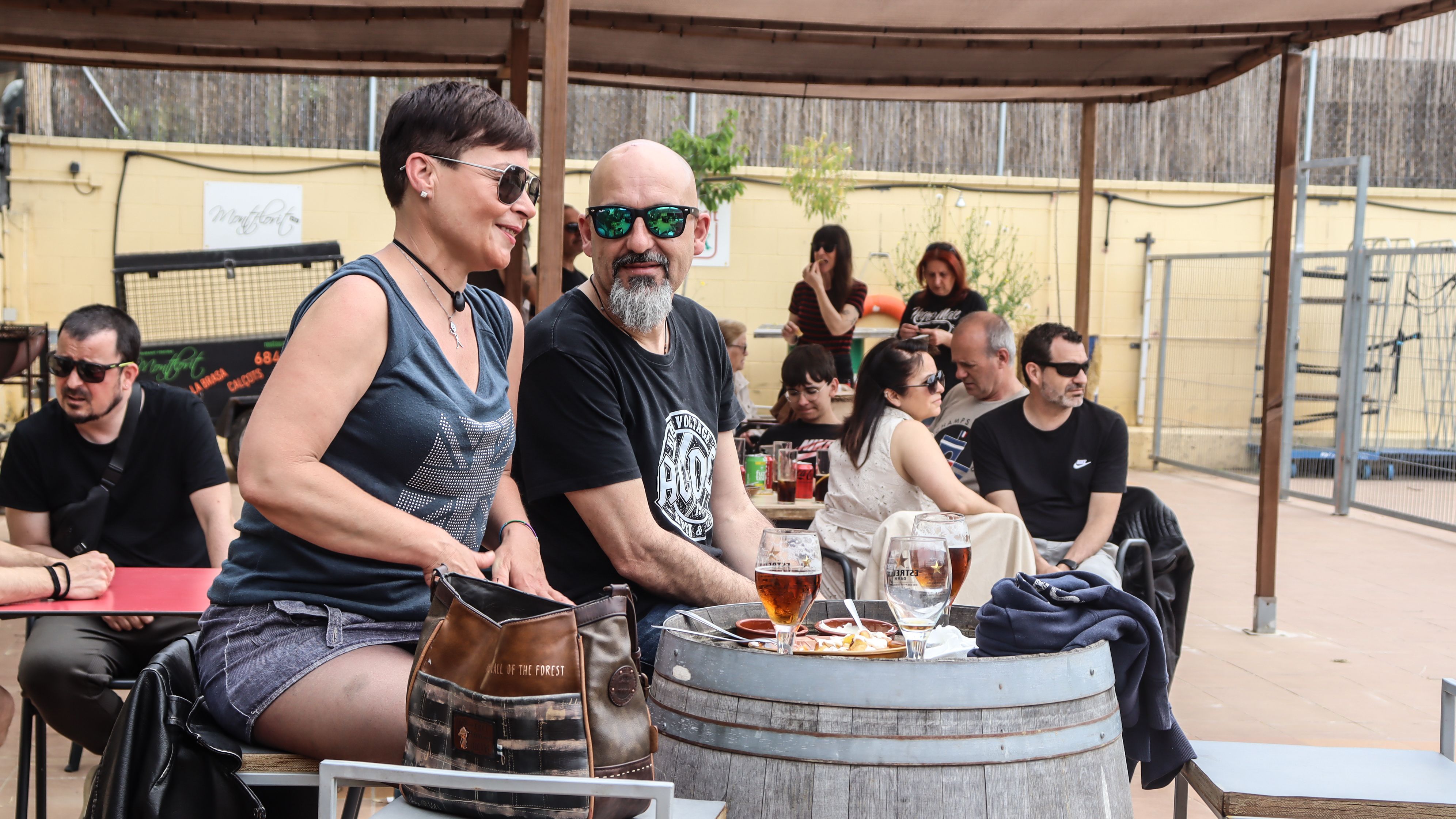 Vermut musical a la piscina de Montflorit amb 4 Notes. Foto: Marc Mata.