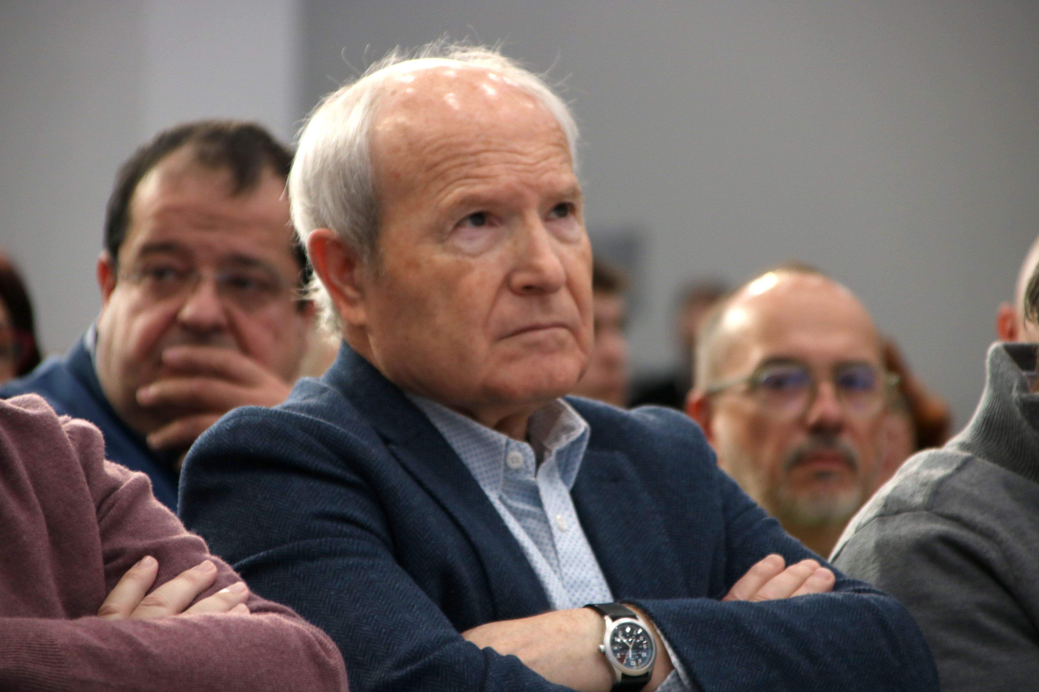 L'expresident José Montilla, en un acte, el febrer de 2025. FOTO: Bernat Vilaró (ACN)