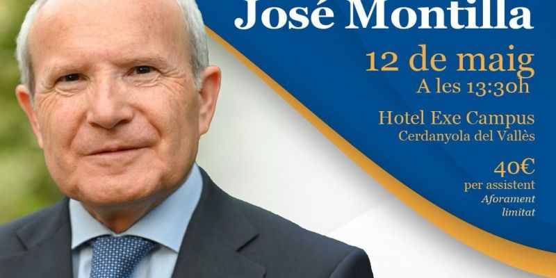 Cartell del debat amb l'expresident de la Generalitat José Montilla Cartell del debat amb l'expresident de la Generalitat José Montilla