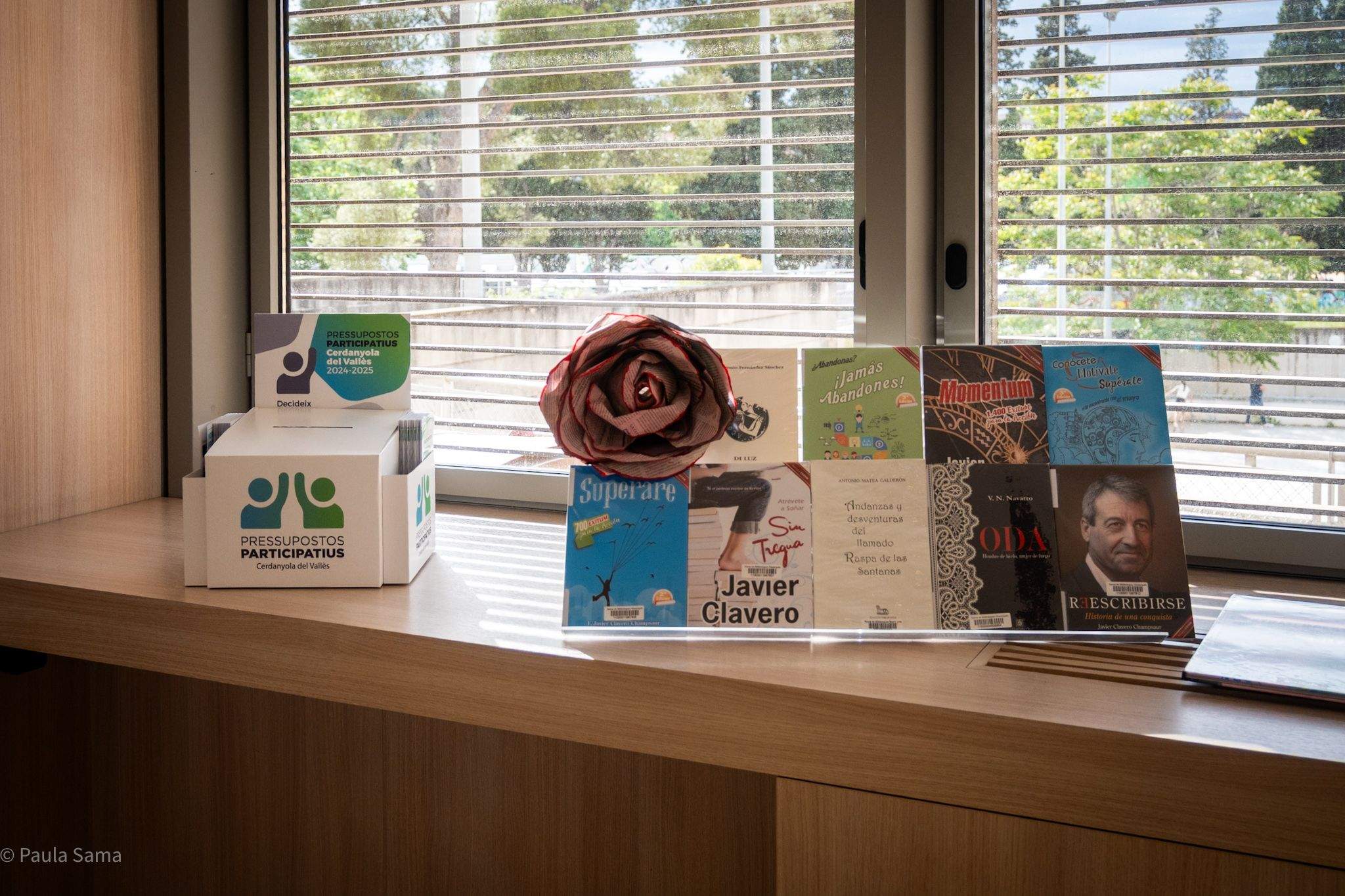 Urnes dels Pressupostos Participatius a la Biblioteca. FOTO: Paula SAMA