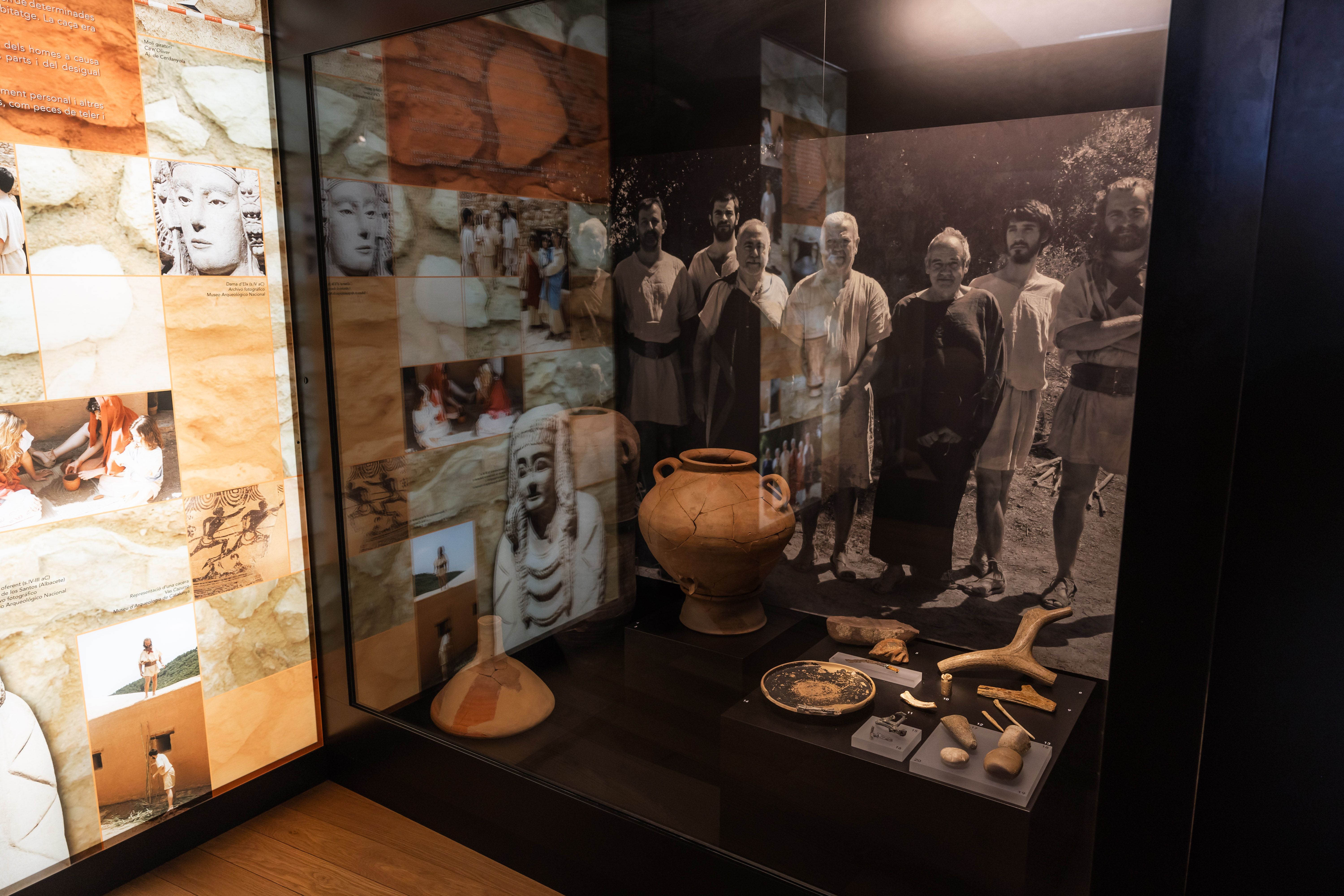 Escenes del Museu de Ca n’Oliver i la seva col·lecció permanent dedicada a la cultura ibèrica. FOTO: Arnau Padilla.