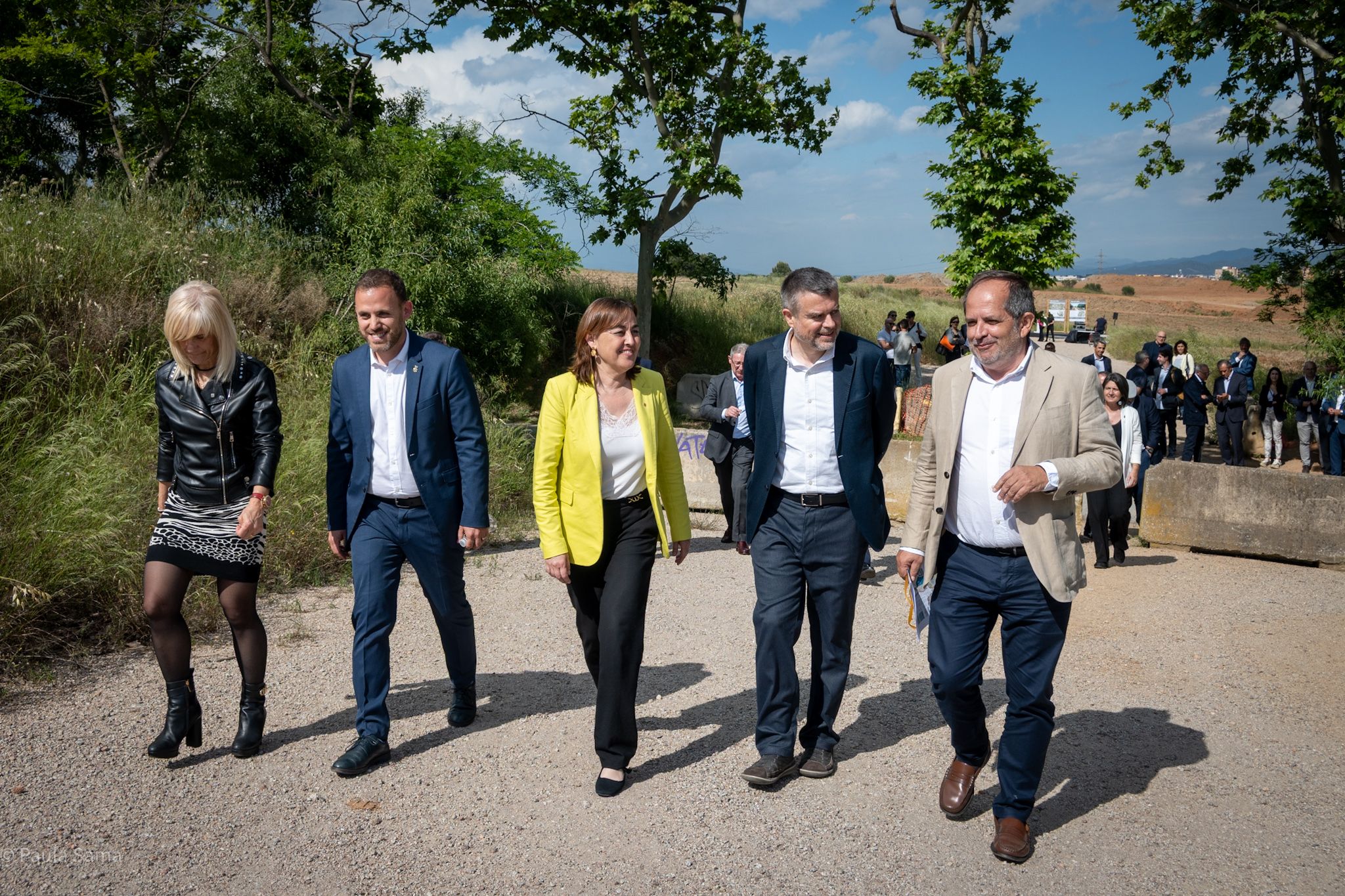 Visita Consellera Territori, Habitatge I Transició Ecològica, camí al parc de l'Alba. FOTO: Paula Sama. Visita Consellera Territori, Habitatge I Transició Ecològica, camí al parc de l'Alba. FOTO: Paula Sama.
