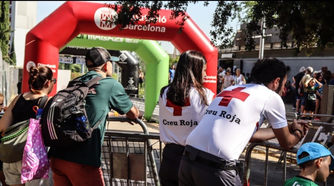 Creu Roja a la cursa Collserola. FOTO Marc Mata 