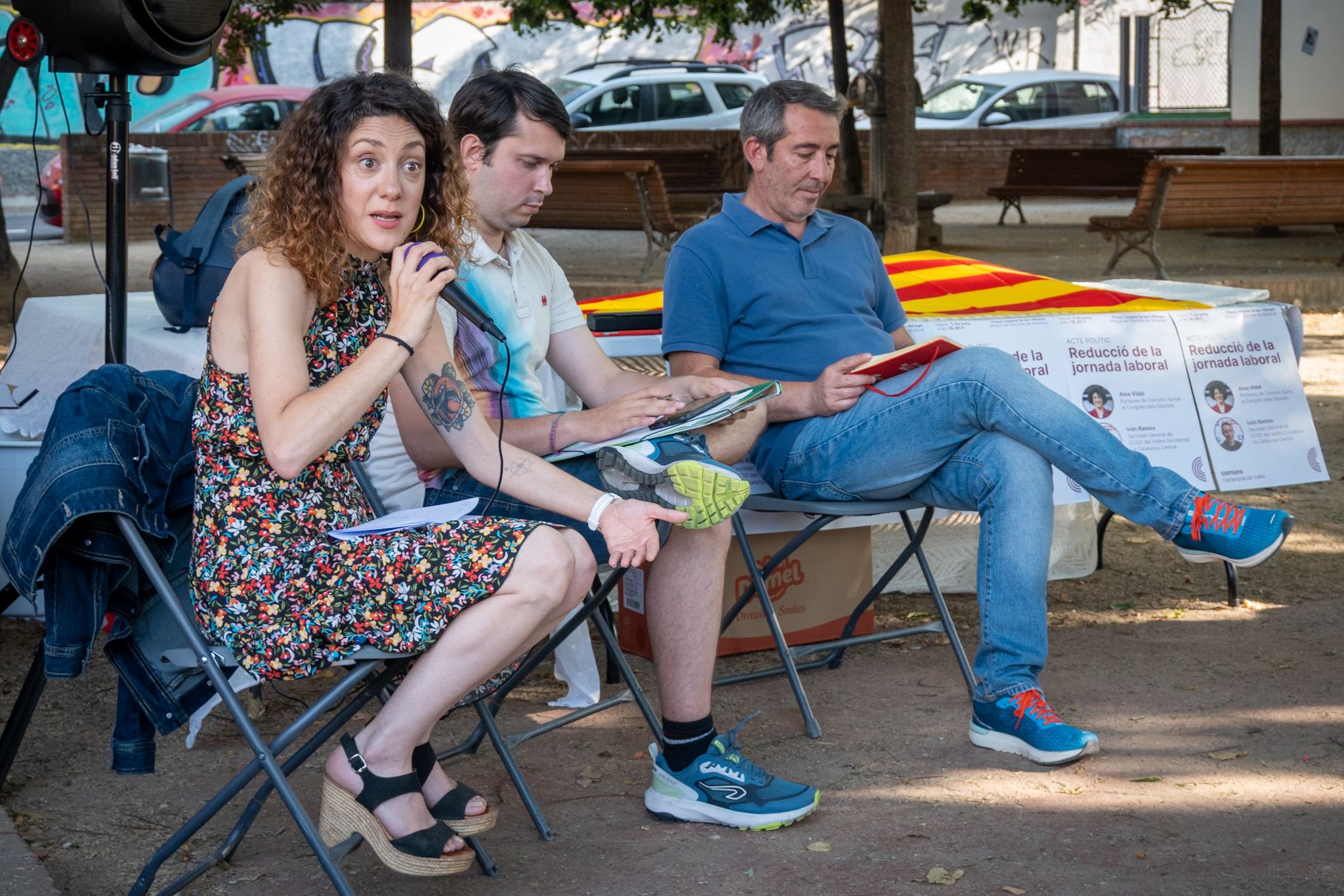 Vidal va defensar la necessitat d'una reforma estructural per acabar amb la precarietat. FOTO: Paula Sama 