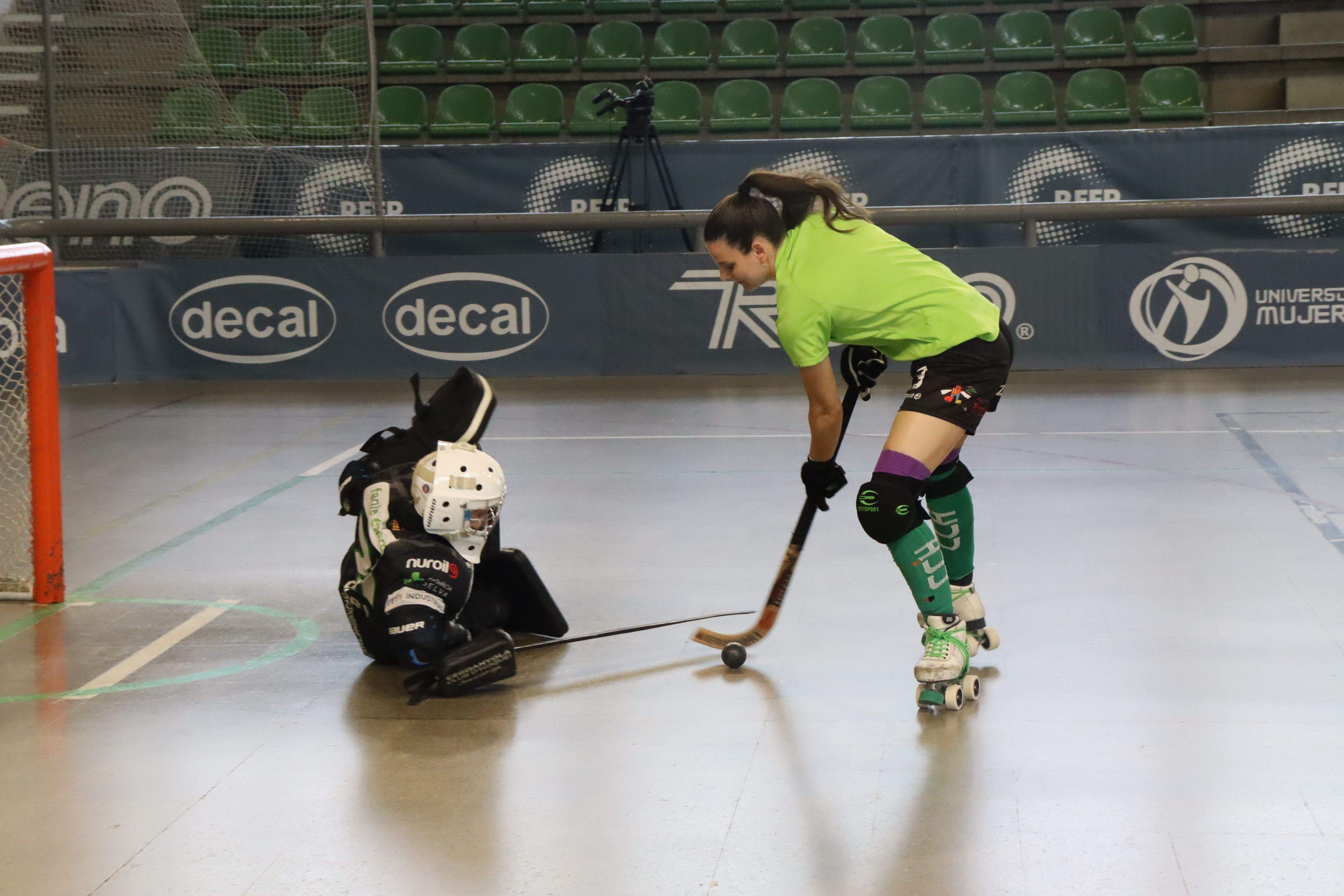 Gemma Solé en el darrer entrenament previ a arrencar la Copa de la Reina, a l'estiu.  FOTO: Marc Mata 