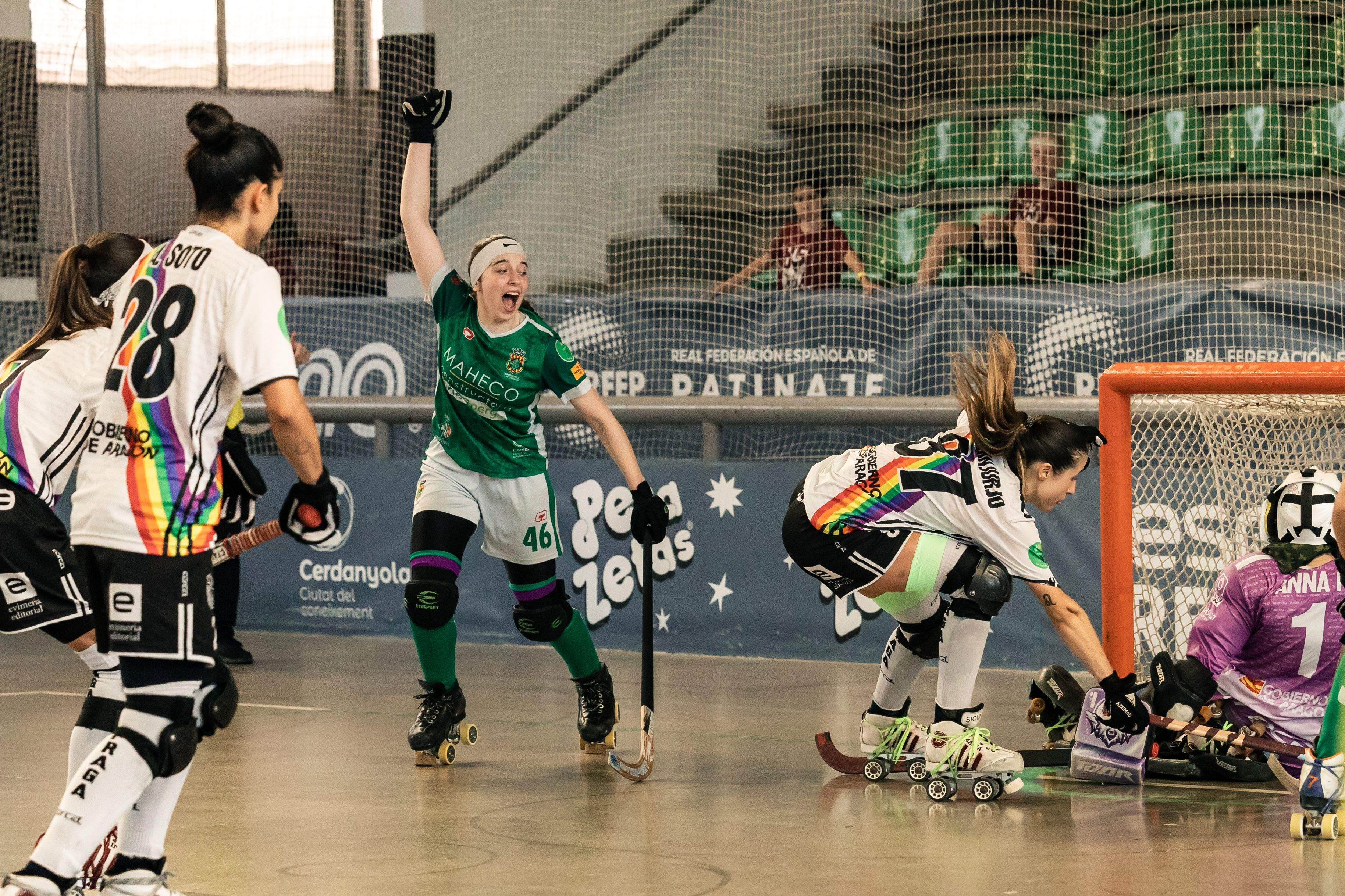 El Cerdanyola CH femení a la final de la Copa de la Reina. FOTO: Arnau Padilla