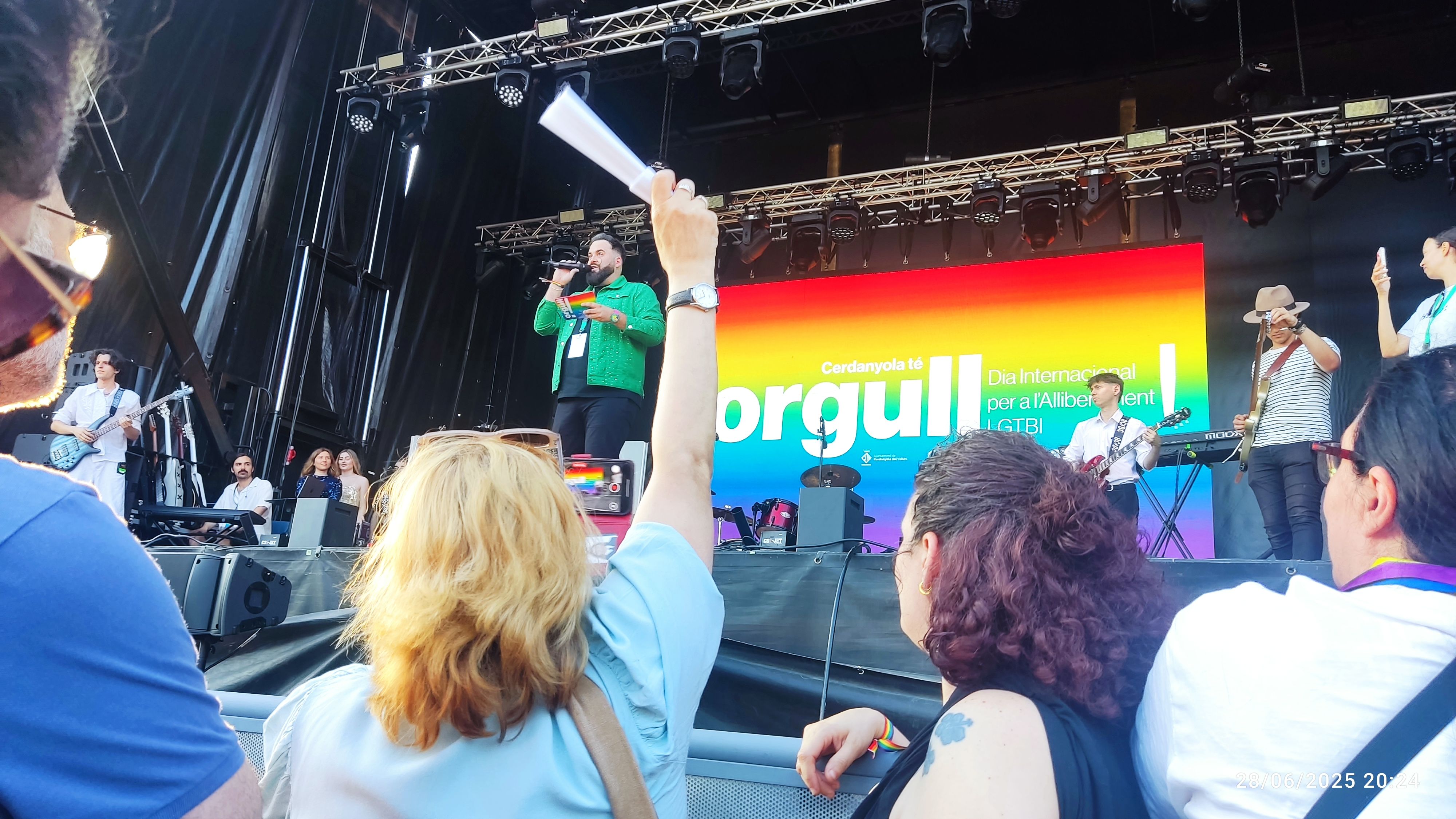 Presentació de l'acte de l'Orgull, dissabte al Parc Xarau. 