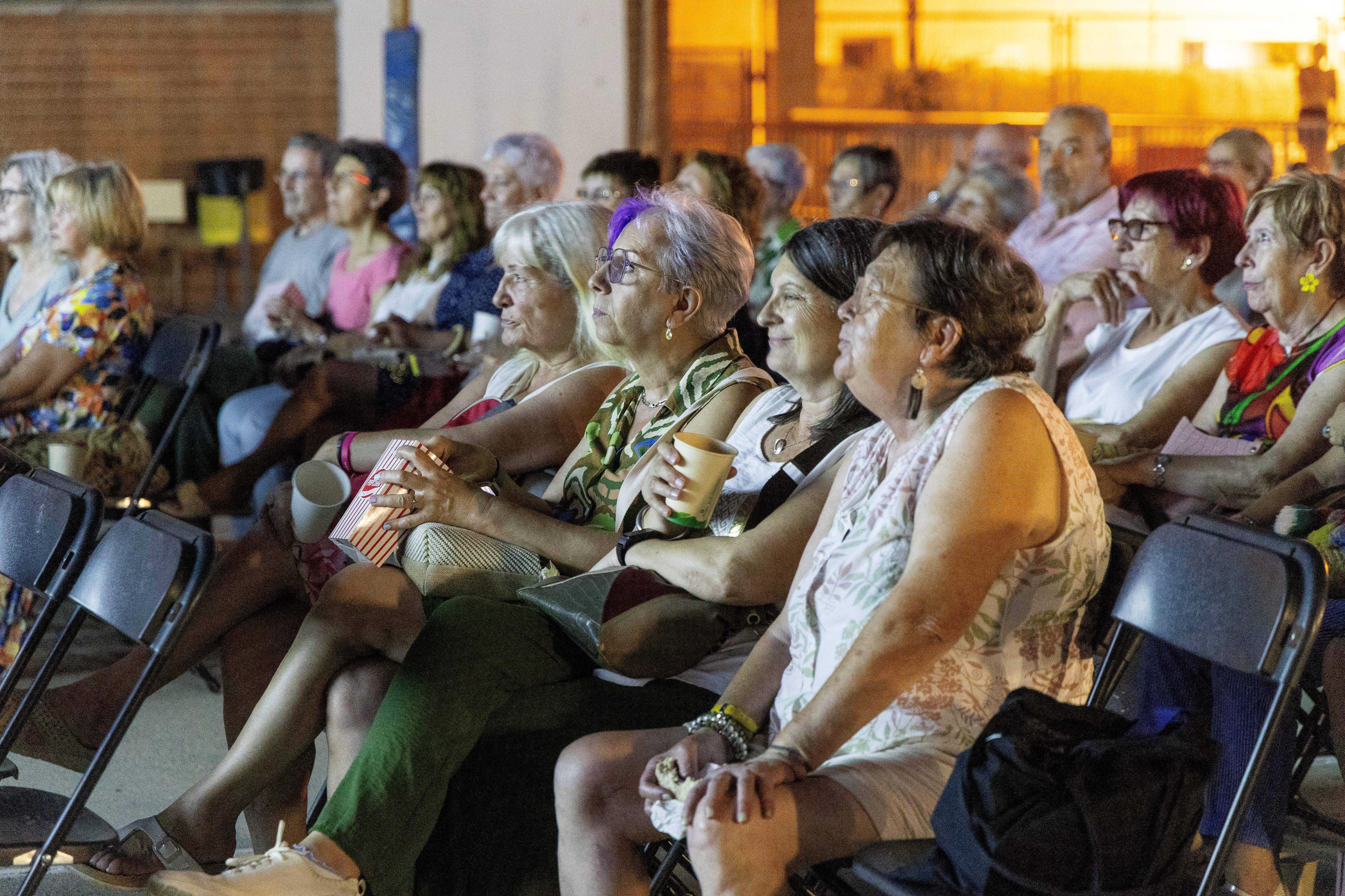 Projeccions de cinema a l'Estiu és gran, el juliol de 2024. FOTO: Núria Puentes (Ajuntament) 