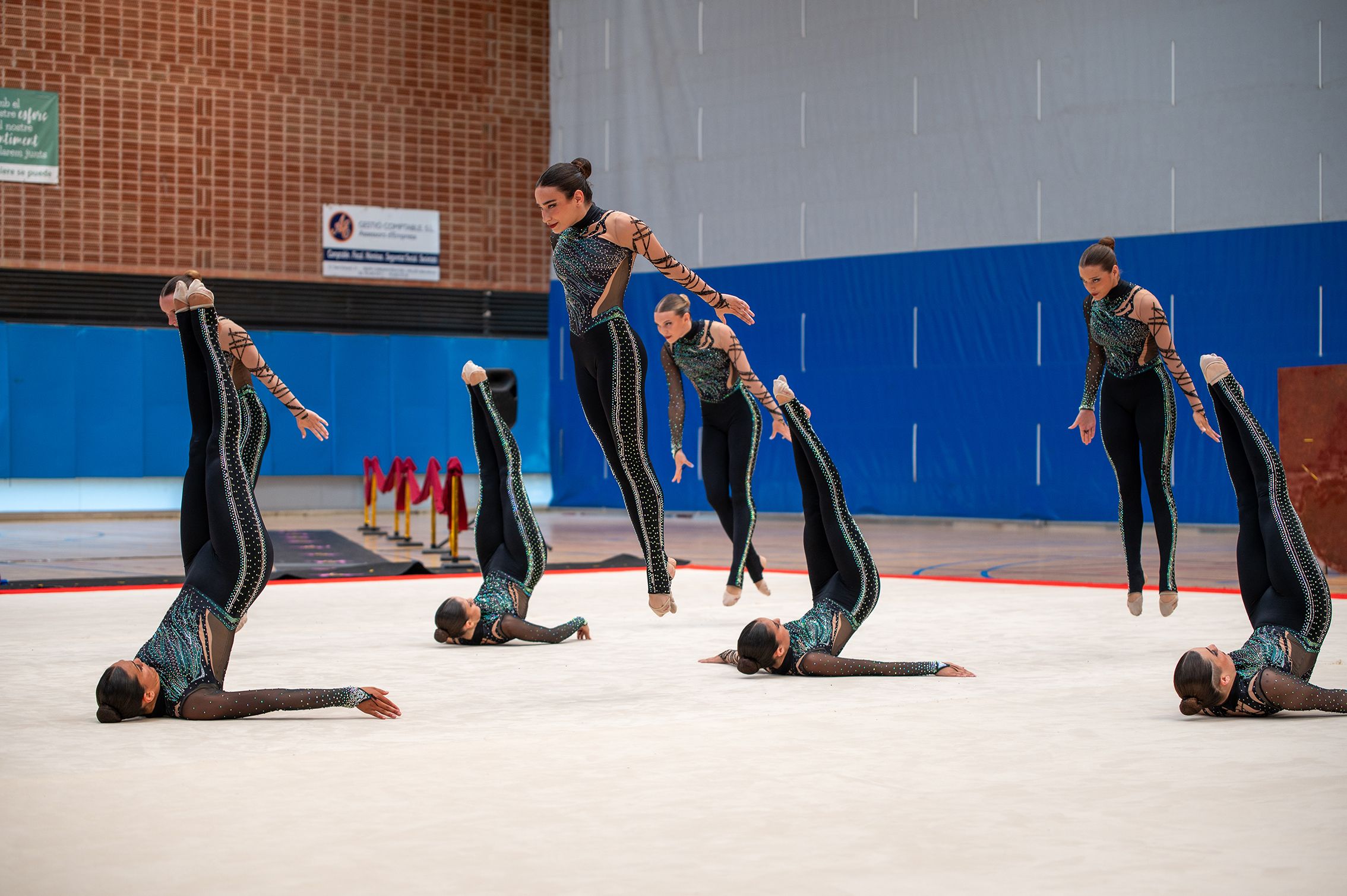 Inspirat en Hollywood, les gimnastes van realitzar coreografies espectaculars.  FOTO: Pere López, Ricard Sancho i Jordi Prades (AFOCER)FOTO:  Jordi Prades, Ricard Sancho i Pere López. (AFOCER)