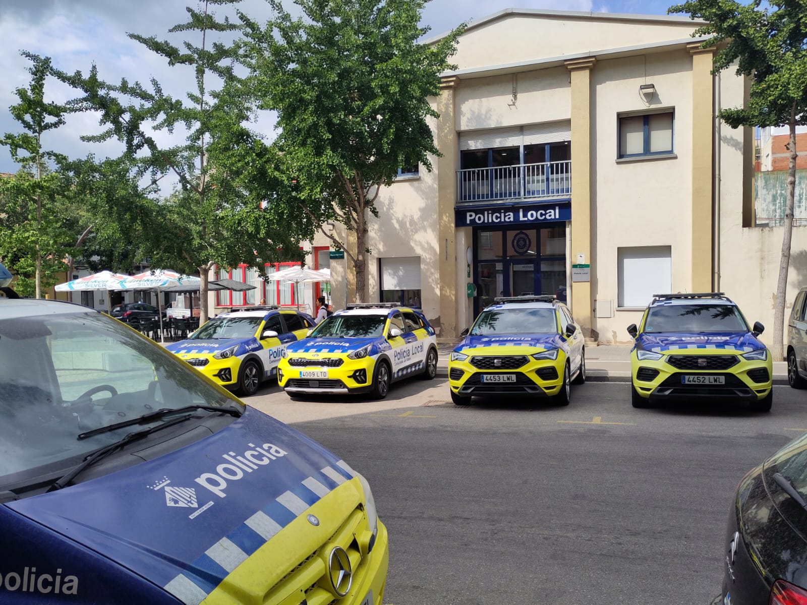 Flota de vehicles de la Policia Local. 