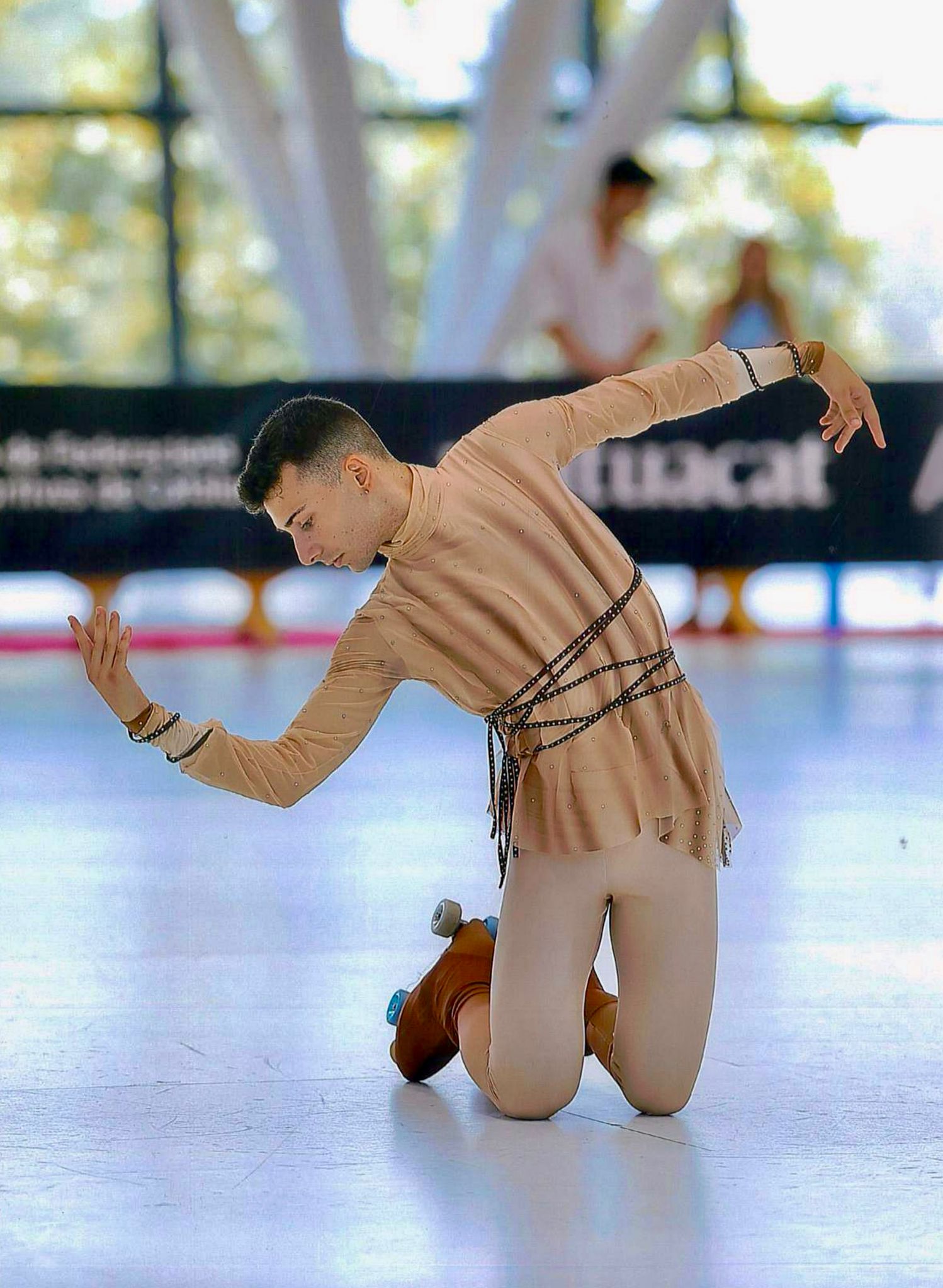 El cerdanyolenc Rubén Quintero es prepara per al campionat d'Espanya de patinatge. Foto: Cedida