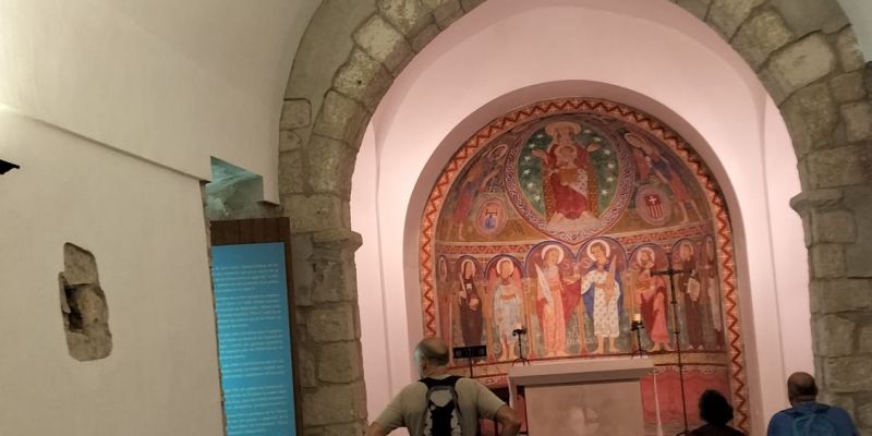 Visita a l'església de Sant Iscle. FOTO: Cedida
