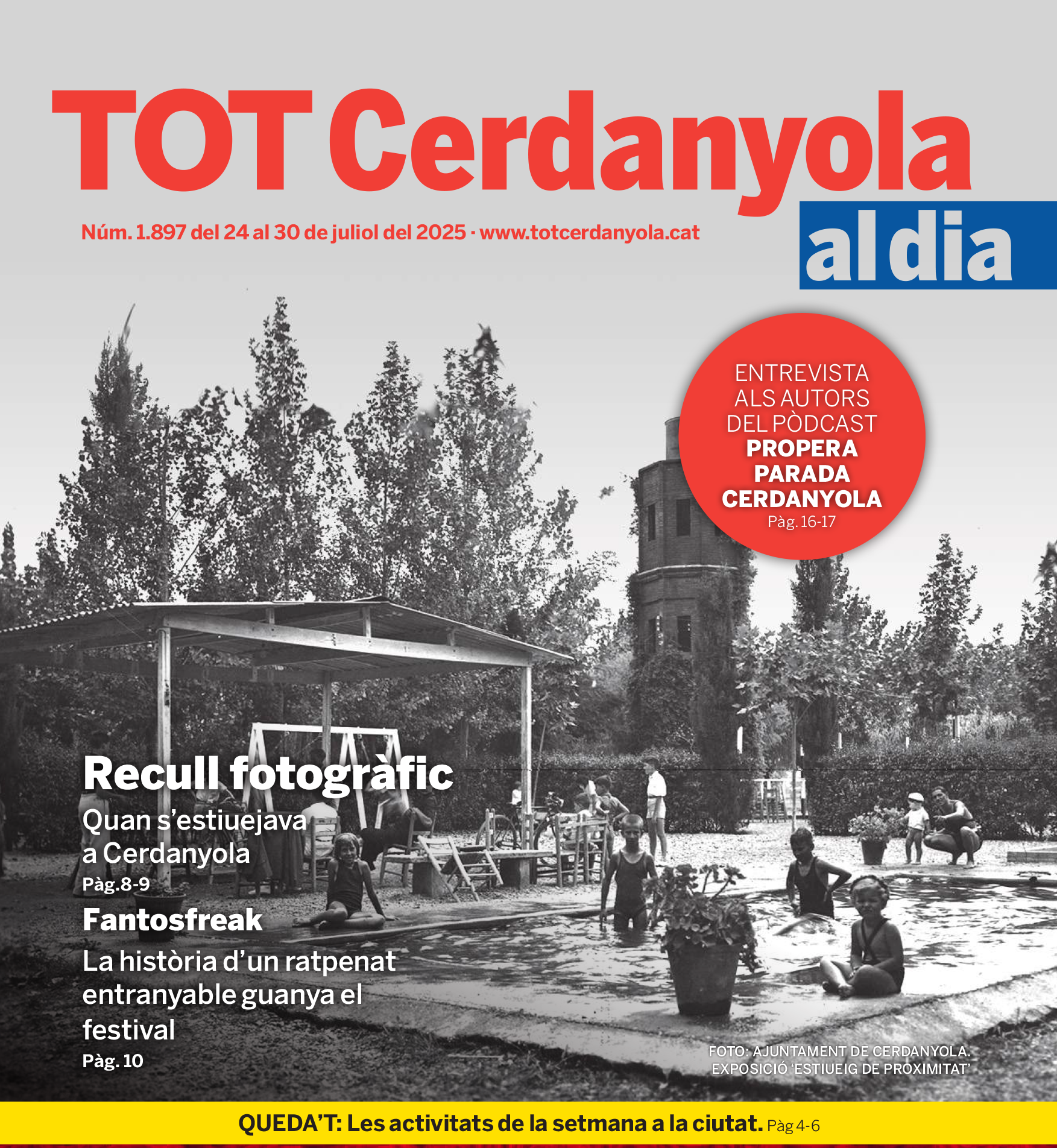Portada TOT CERDANYOLA 1897   24 JULIOL 