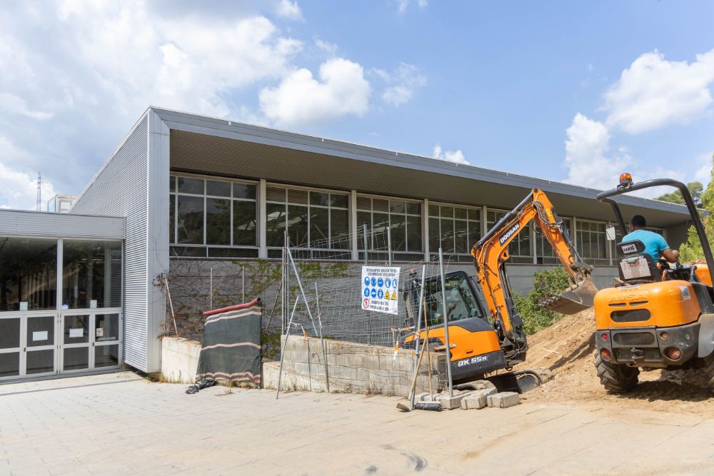 Maquinària de les obres al PEM Guiera. Foto: Ajuntament
