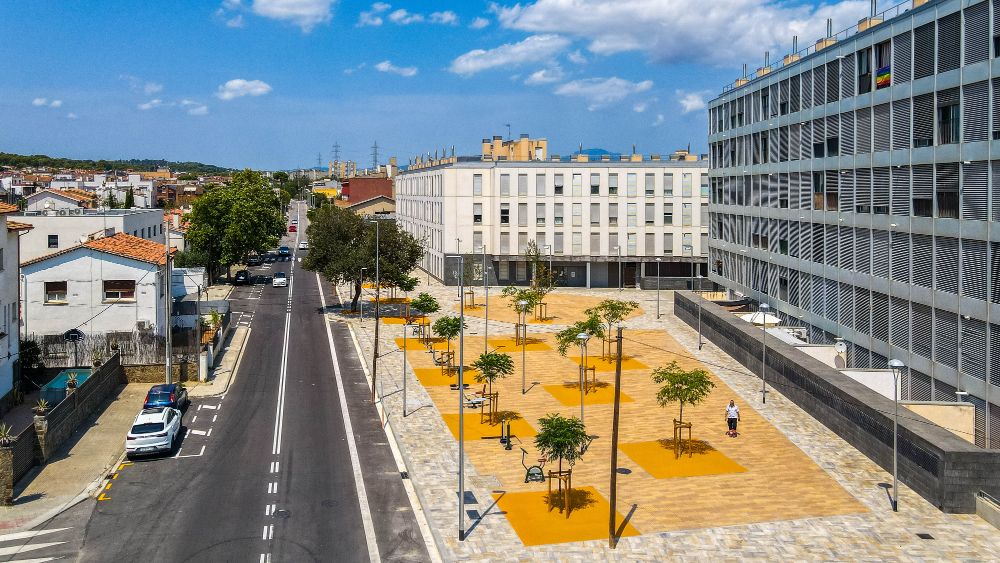 La nova plaça del carrer La Clota. Foto: Ajuntament
